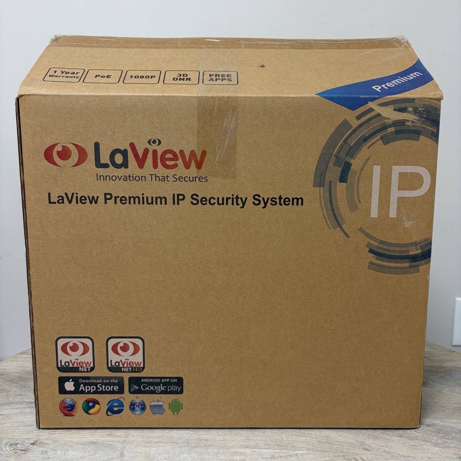 LaView LV-KN988P86A4 Premium IP Surveillance System 8 Channel NVR + 6 Cams (3TB)