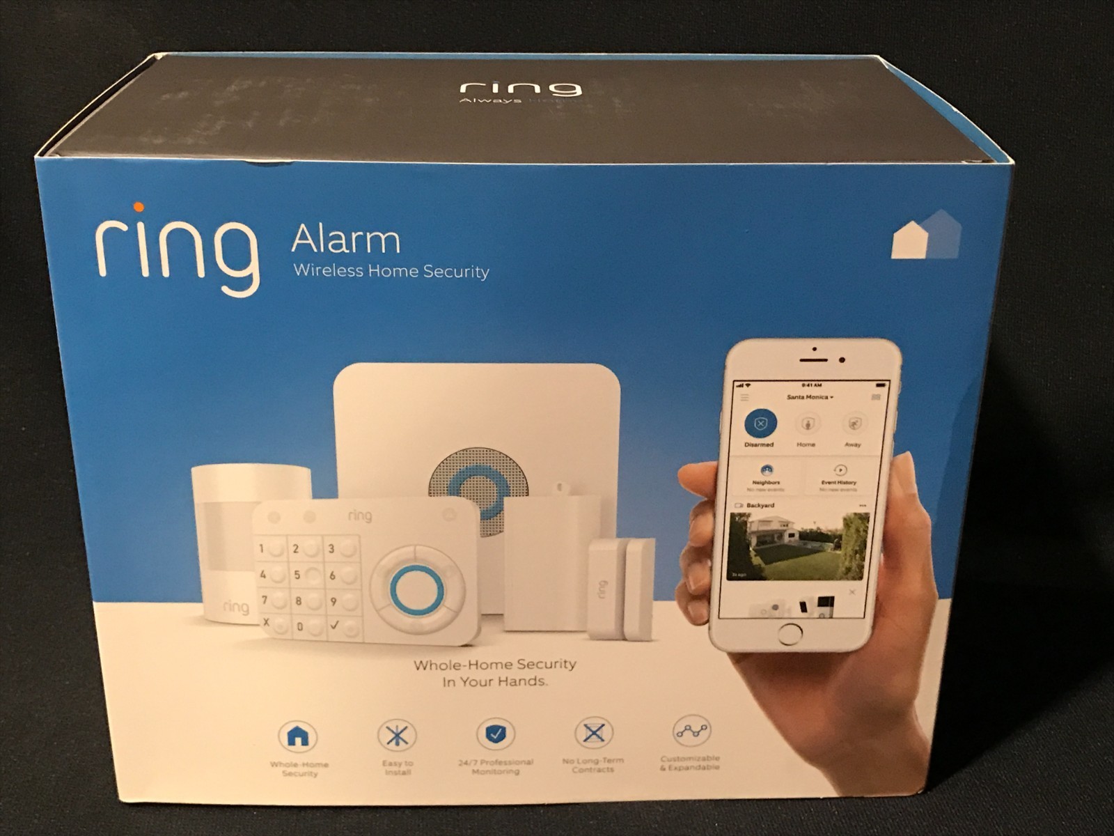 Ring Wireless Security Alarm + Motion Detector + Contact Sensor (2 pack) – New