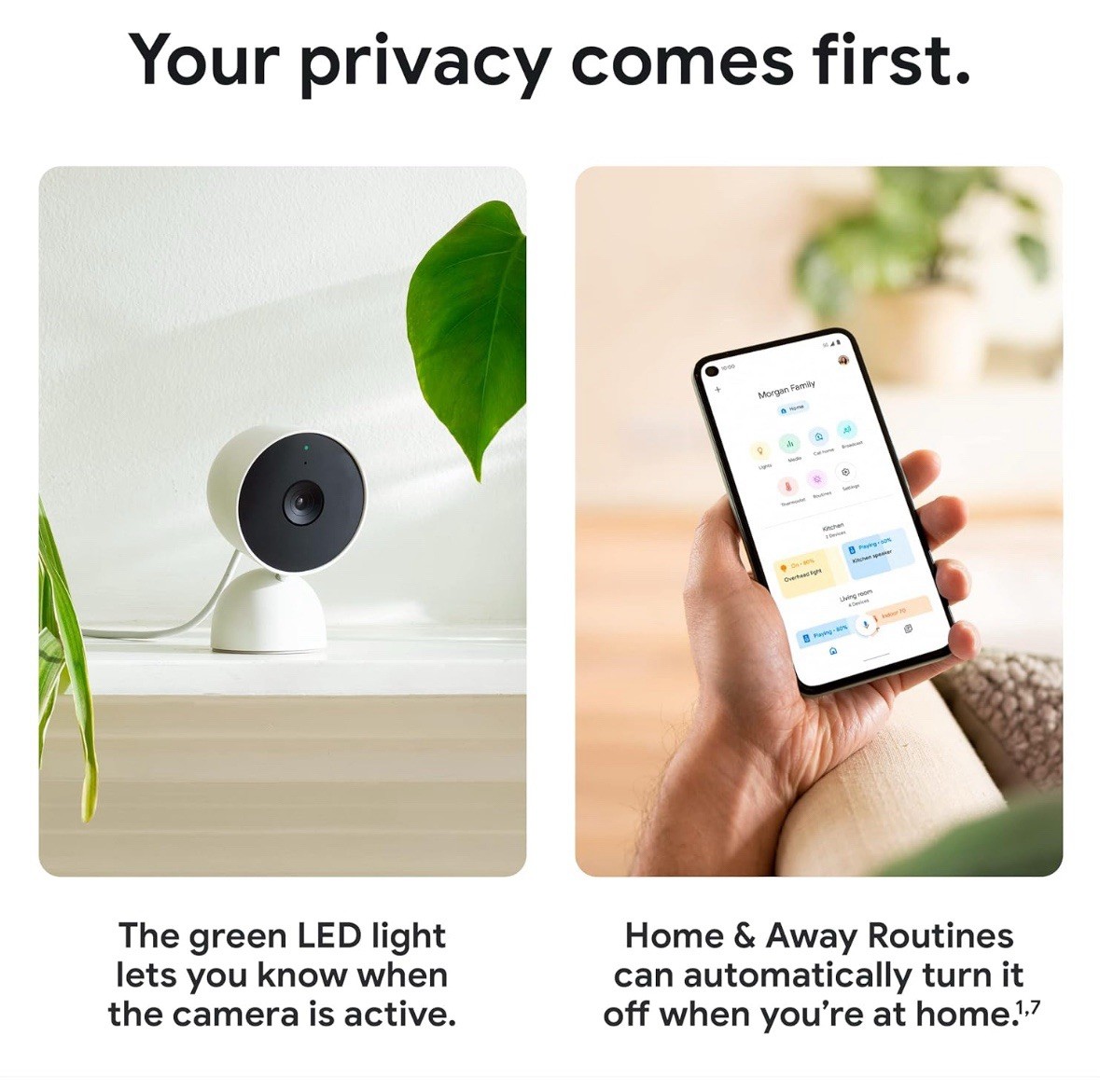 Google Nest Cam (indoor/power adapter type) GA01998-JP White Nest Cam 1080p