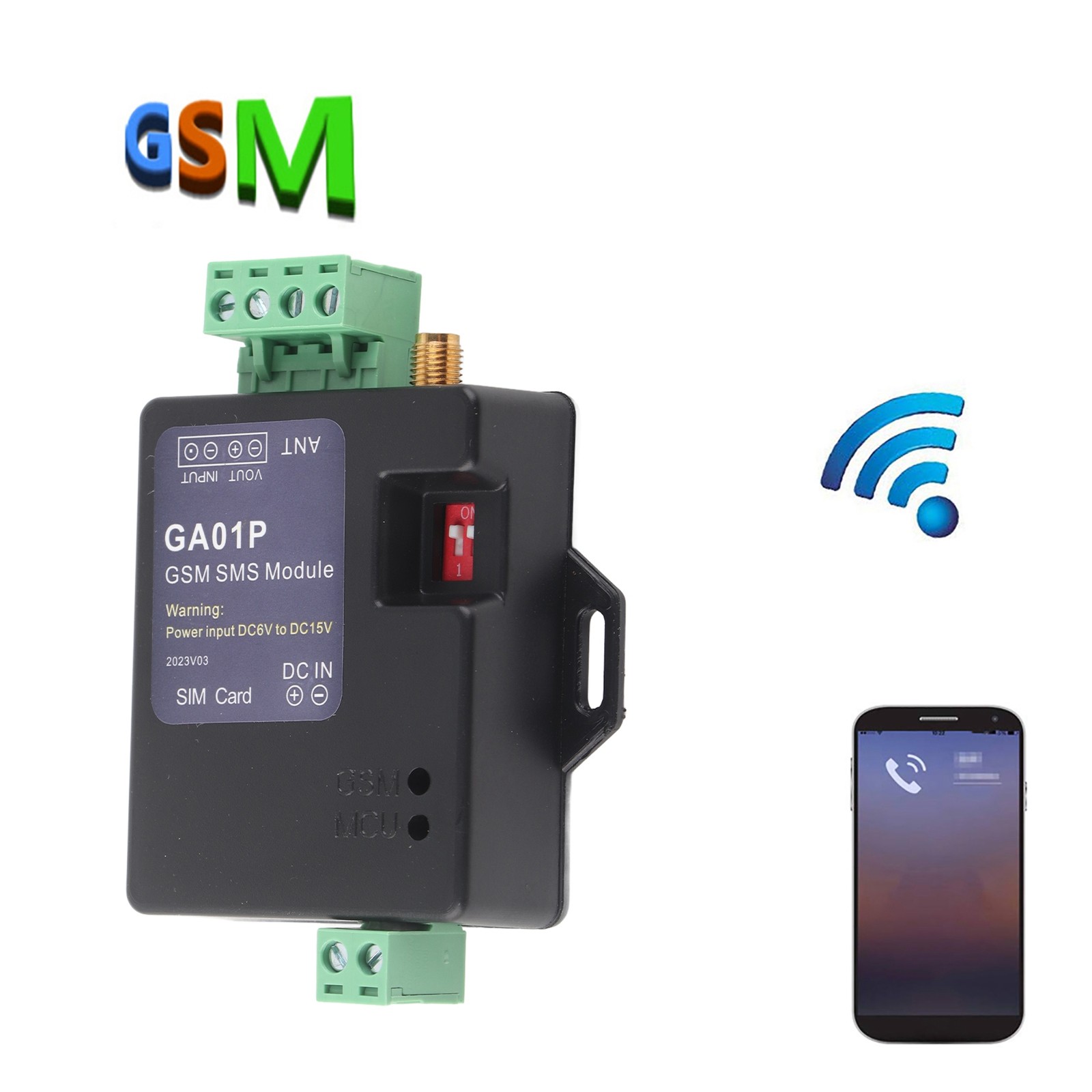 GA01P GSM SMS Calling Alarm Power Failure Remote Control Home Security Alert BEA
