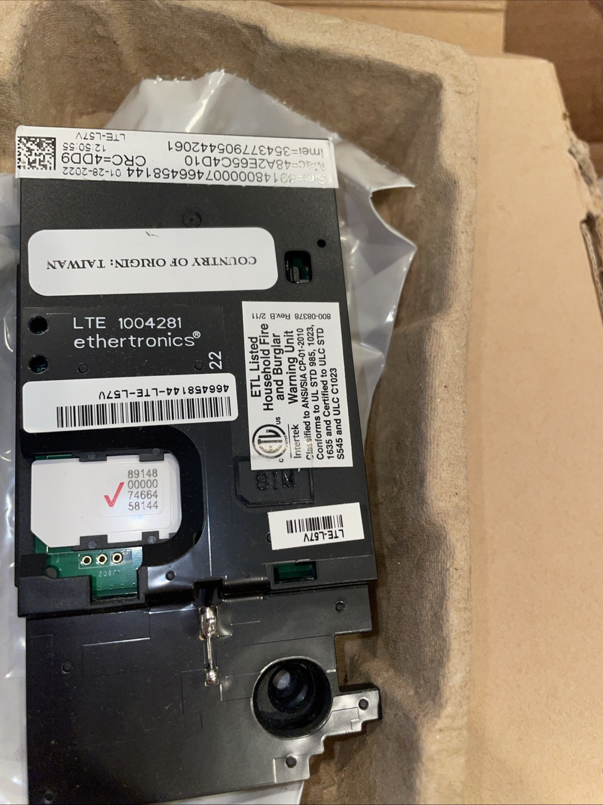 Honeywell LTE-L57V Verizon LTE Communicator Lynx Touch LTEL57V | New in Box