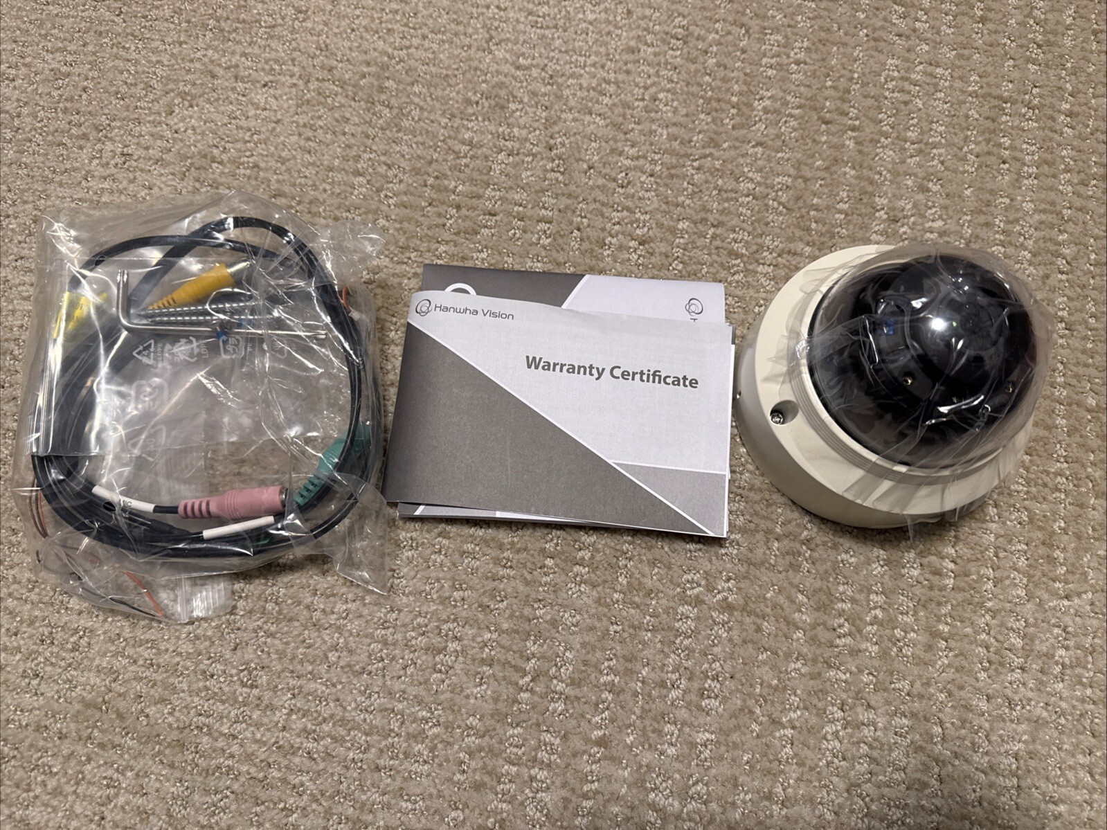 Hanwha Techwin XND-8020R WiseNet 5MP PoE IR IP Security Dome Camera 3.7mm Lens