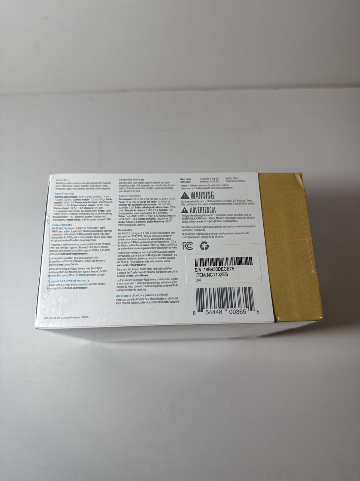 Google Nest Secure Smart Alarm System Google Nest Cam Indoor Wired Security New