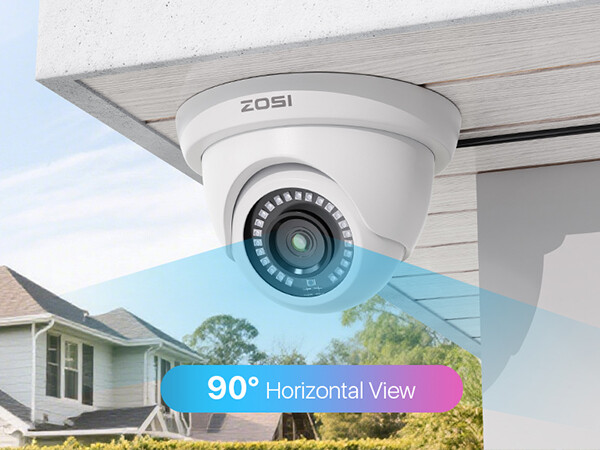 ZOSI 5MP Lite 8CH DVR Wired 2MP Security Camera System Remote View Motion Detect
