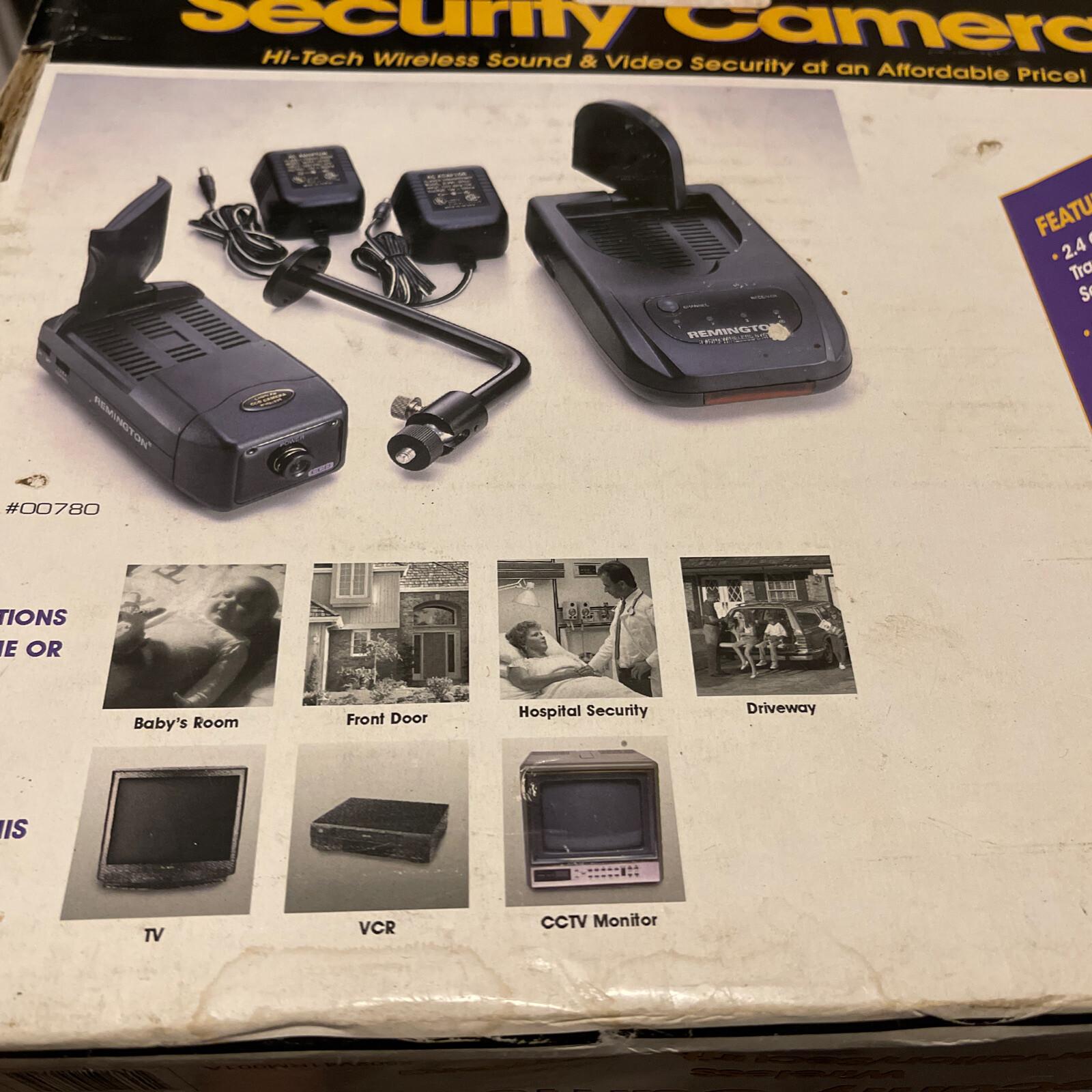 Remington – 2.4 GHZ Wireless Observation System, new open box Security Camera