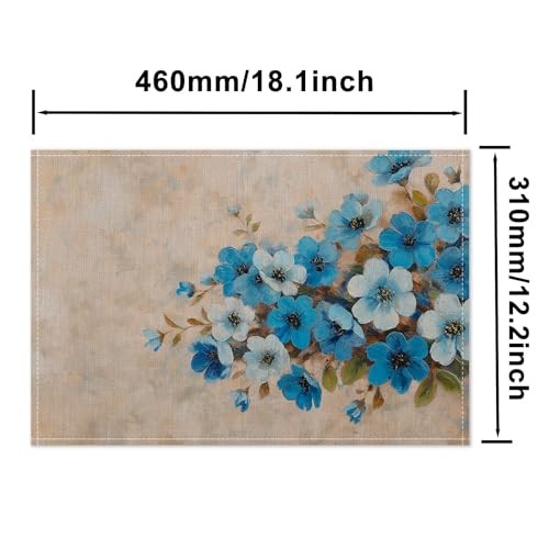 Set of 4 12×18 Inch Spring Table Mats – Colors 20 – Set of 4
