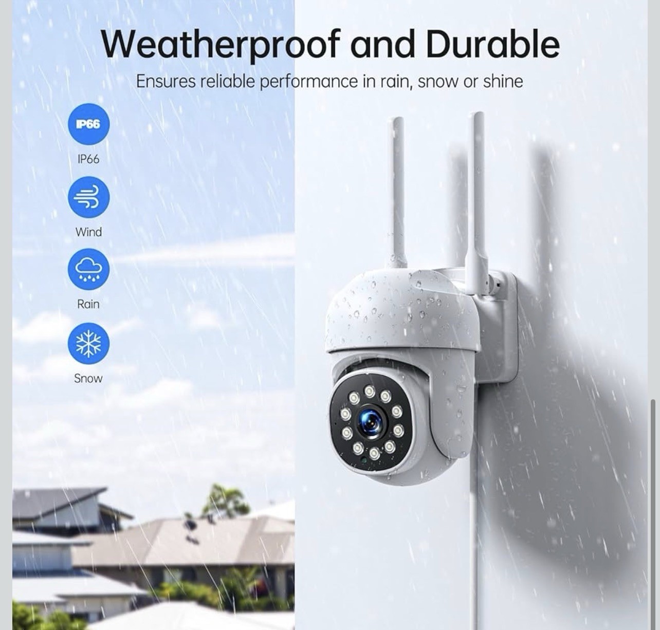 CAMCAMP Wireless Security Camera System NVR, Full Color Night Vision, Motion
