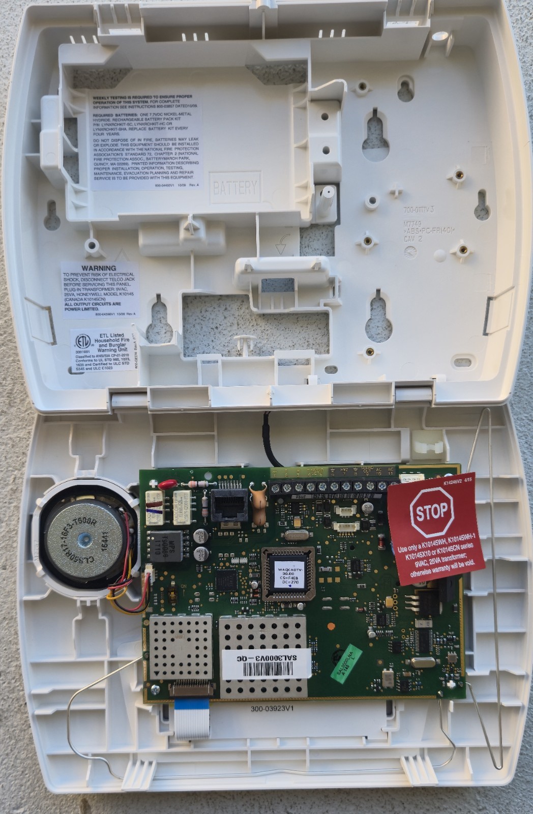 Honeywell Security Alarm LynxPlus2 No Box Battery and Transformer isNot Included