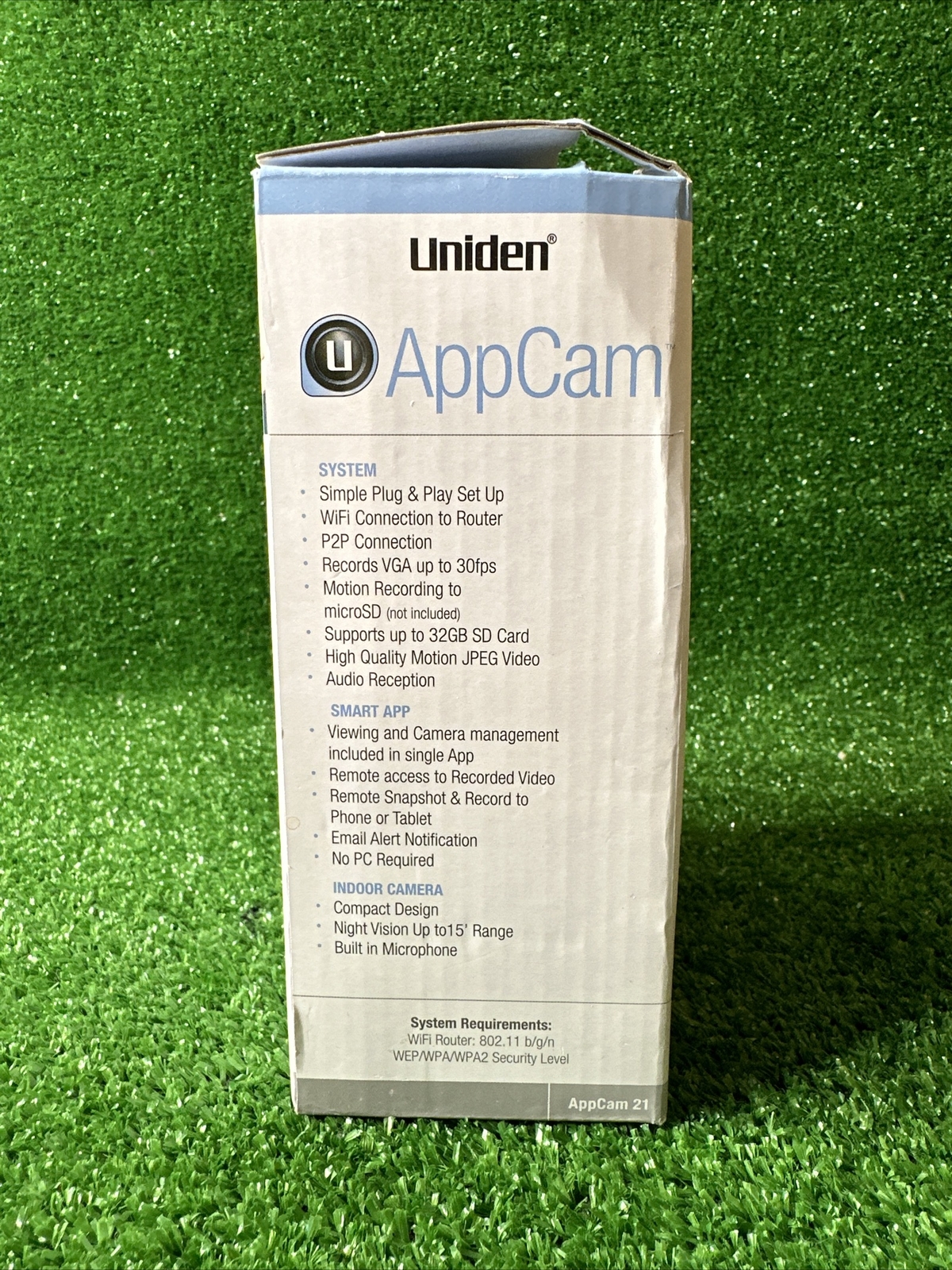 Uniden APPCAM21 Indoor Wireless WIFI Camera – Monitor Anywhere – No PC Required