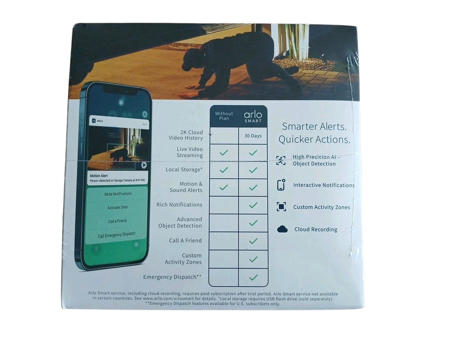 Arlo Pro 4 XL Spotlight Wireless Indoor/Outdoor 3 Camera Bundle FACTORY SEALED