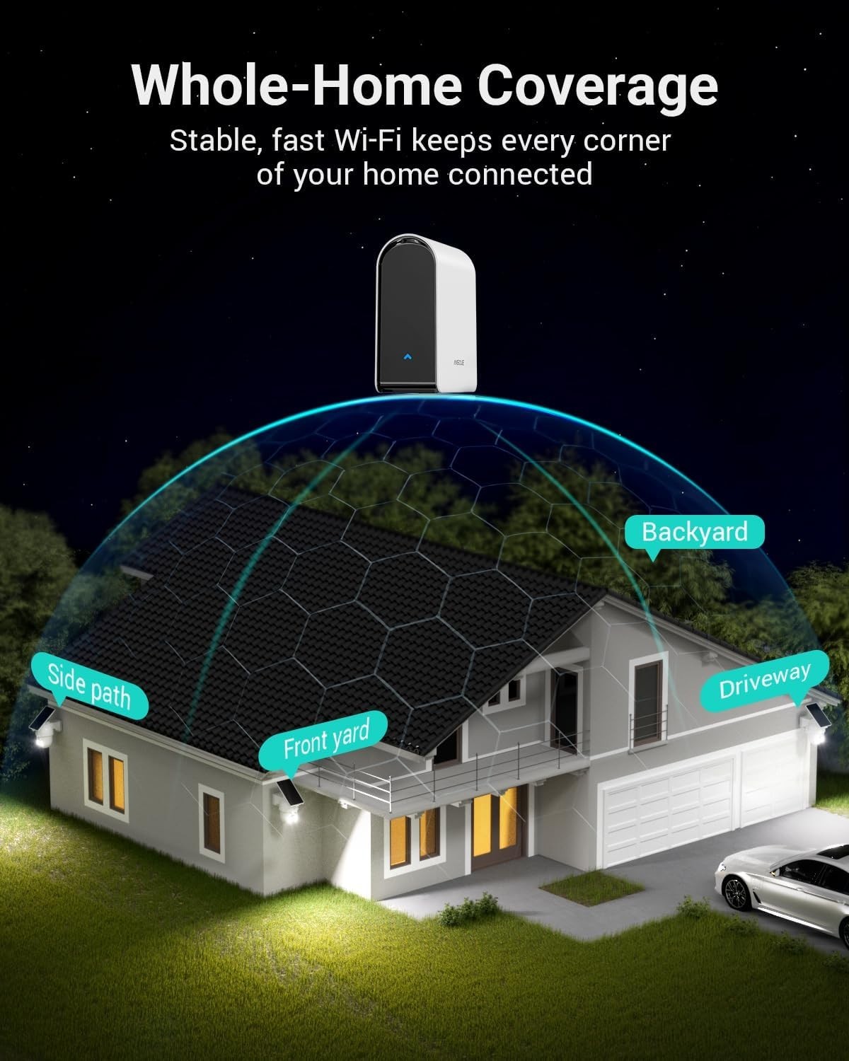 Comprehensive Home Security Kit – 4 Solar Cameras with Voice and Remote Features