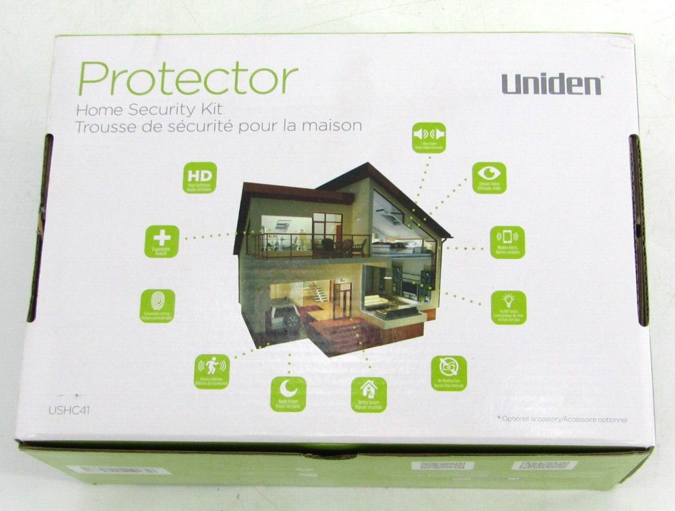 Uniden Home Security Kit w/ Siren Wireless Door/Window Sensors Light Switches
