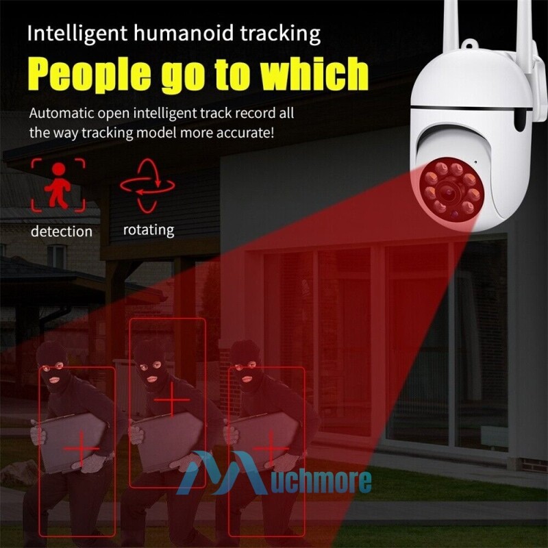2MP 1080P HD Wifi IP Camera Pan/Tilt Outdoor Home Smart CCTV Night Vision IR Cam