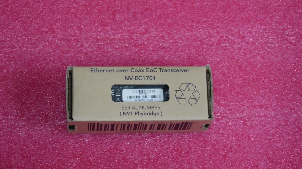 NVT NV-EC1701 Phybridge EoC Ethernet over Coax Transceiver BNC NEW