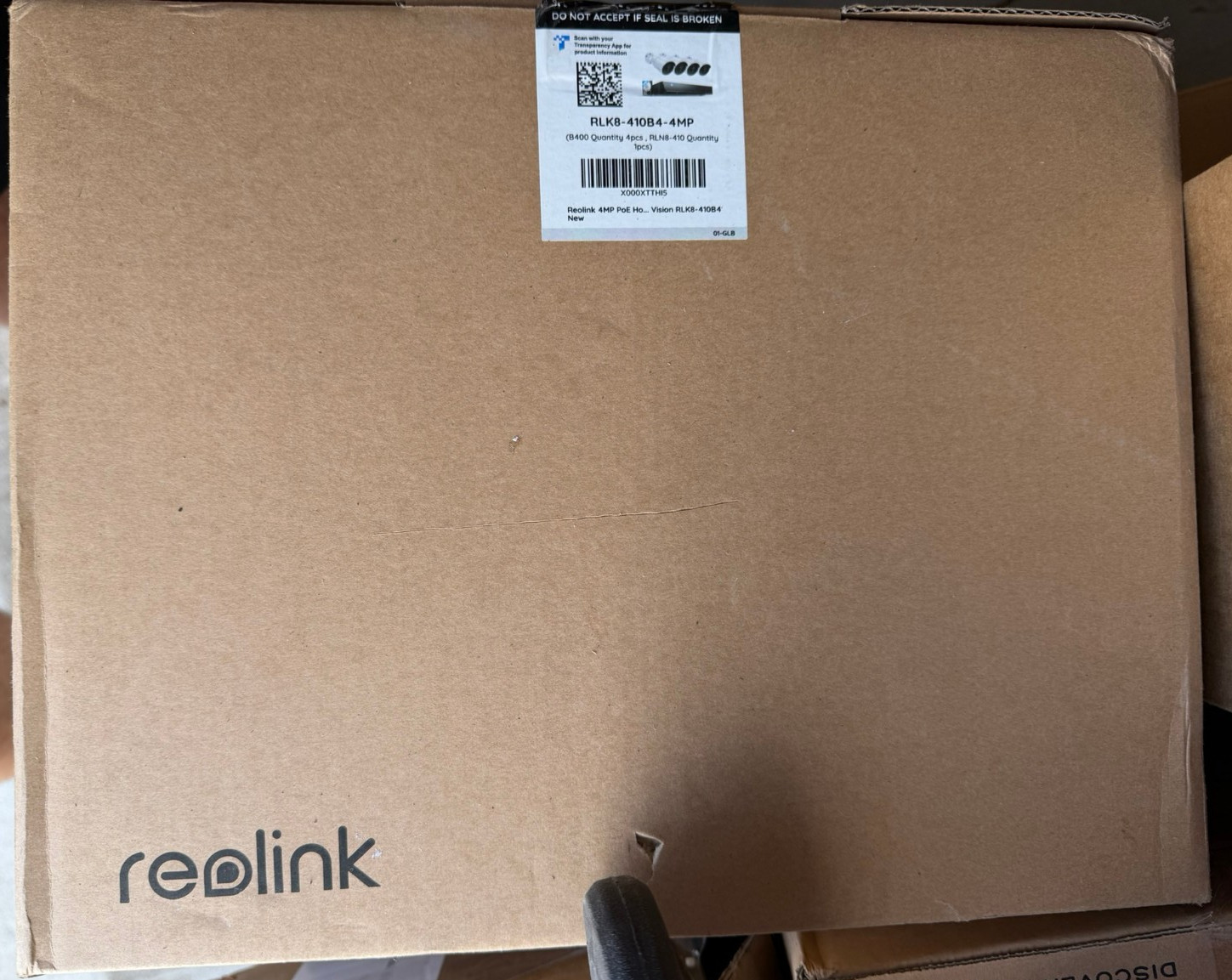 Reolink 4 Channel 2TB NVR 4MP PoE Security Camera System Kit RLK8-410B4-4MP