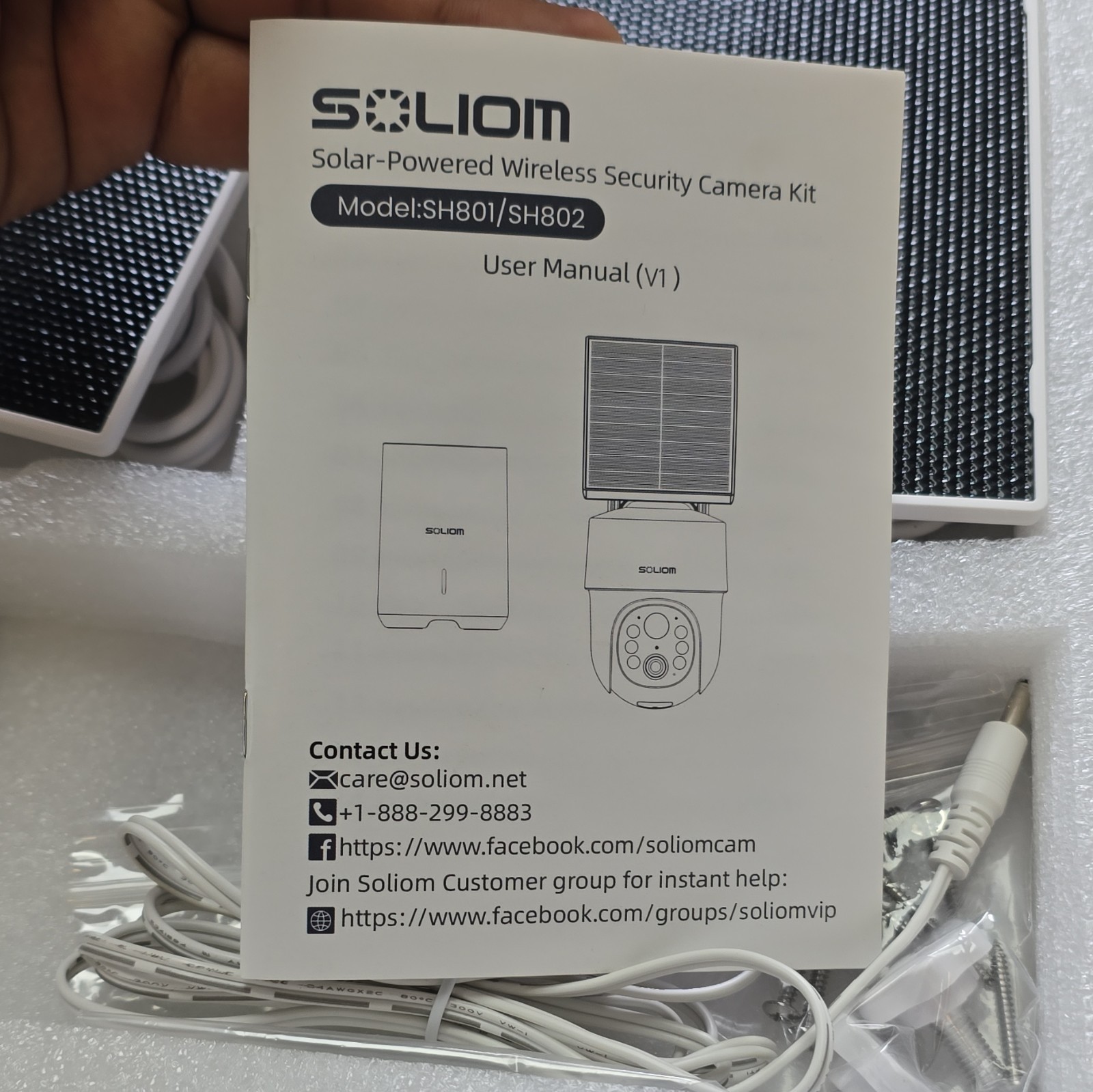 Soliom SH801 2-Cam Wireless Wi‑Fi Solar/Battery Pan/Tilt Night Vision 8MP
