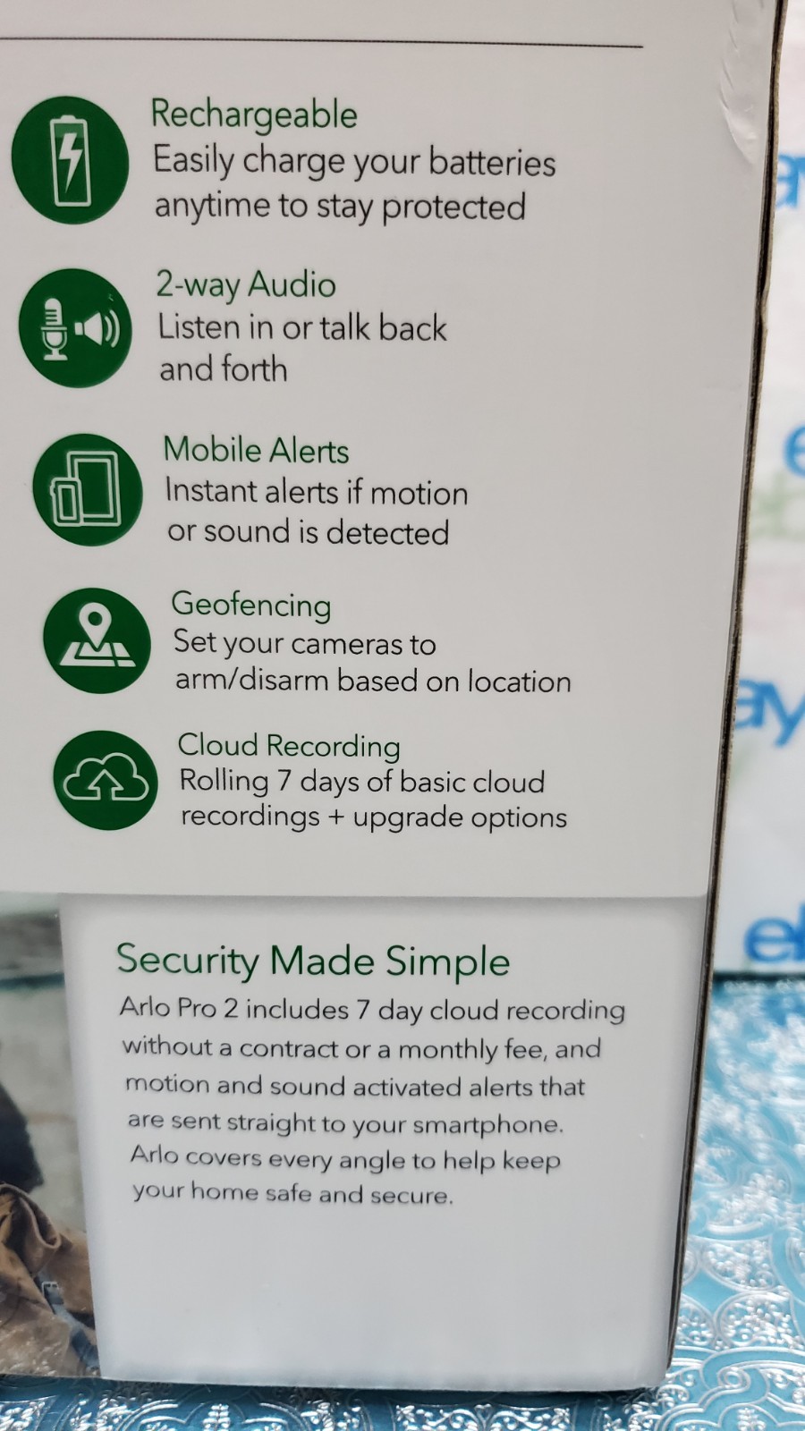 Arlo Pro 2 VCS3000C-100NAS VMC4030P 3 Wire-Free HD Security Cameras VMB3500 Base