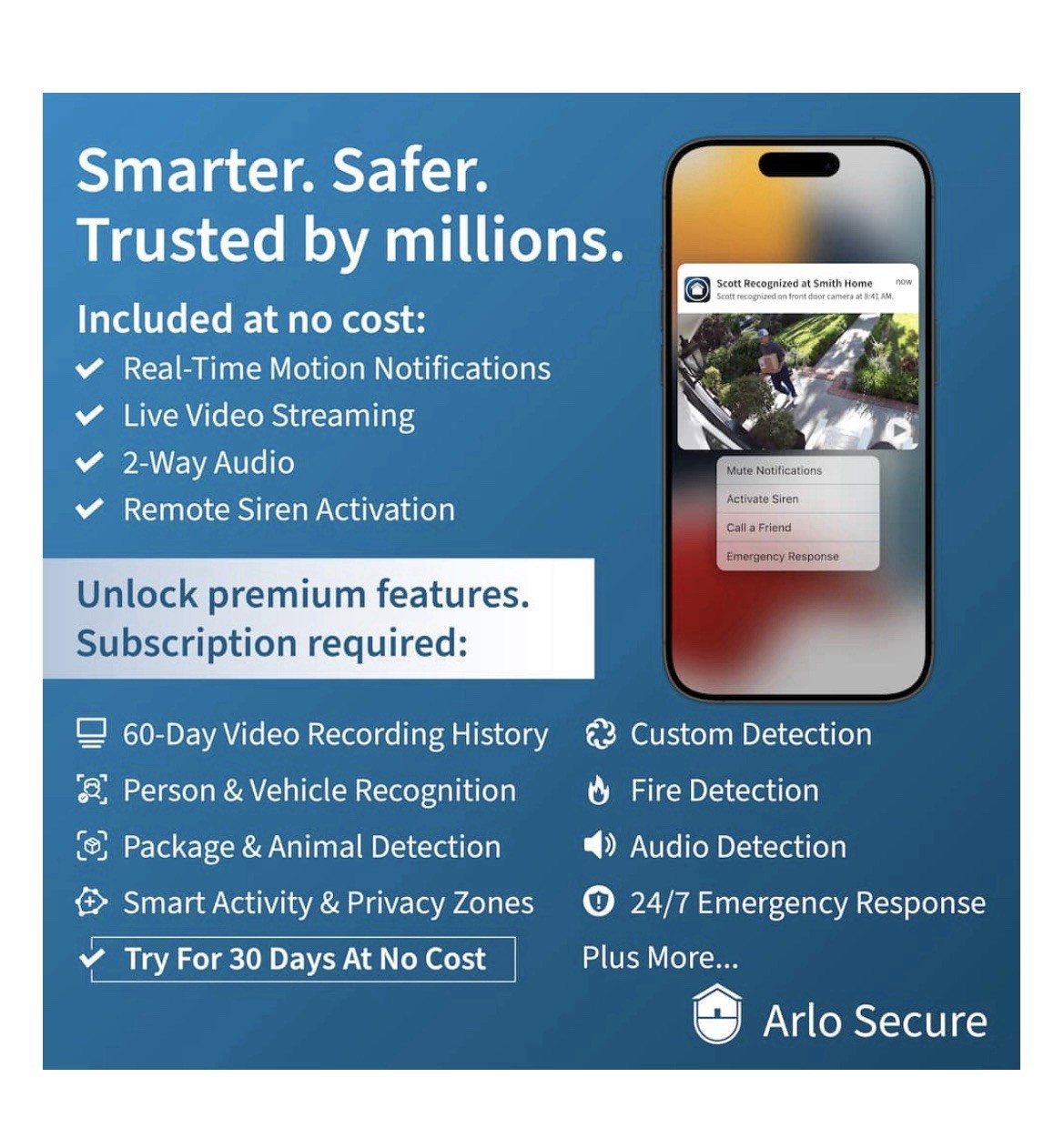 Arlo Pro 5S 2K Indoor/Outdoor Wire Free Spotlight Security Camera – White…