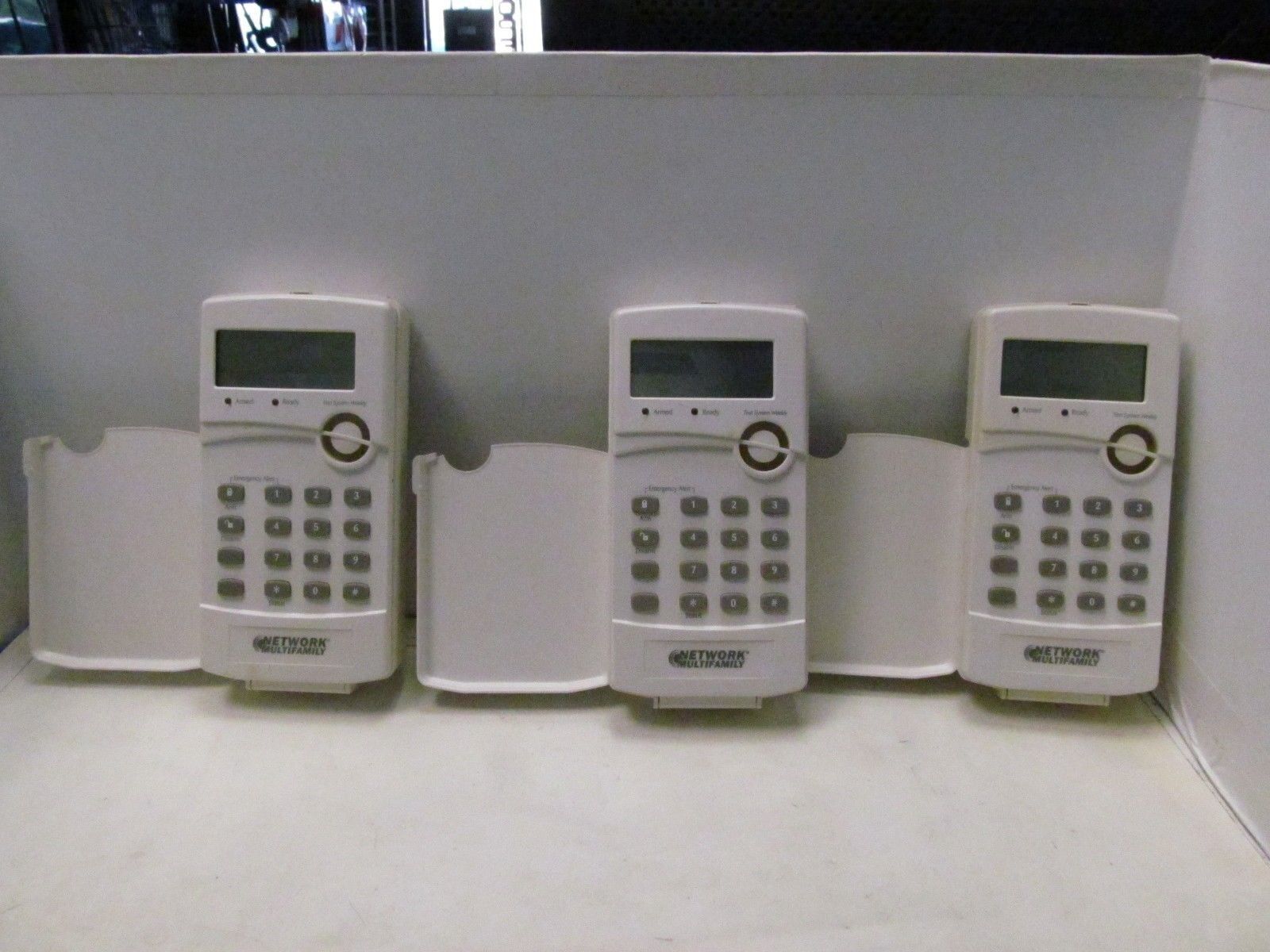 LOT OF 3 GE Network Multifamily 60-874-95R Control Panel S4006 AE6558