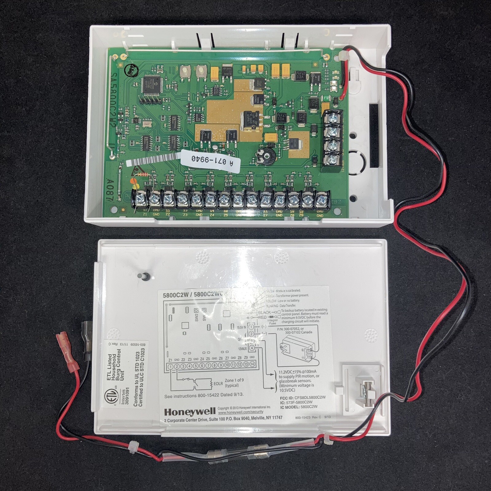 Honeywell 5800C2W / 5800C2WCN Hardwared to 5800 Wireless Converter UNTESTED