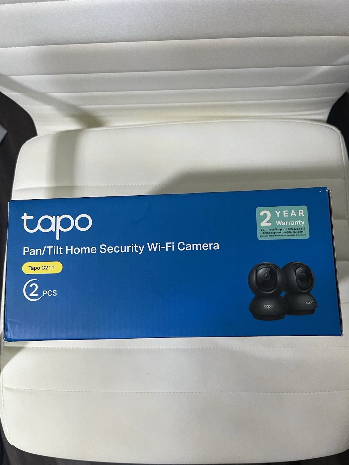 Tapo C211 Pan/Tilt Indoor Wi-Fi 2K Camera 2-Pack Motion Track Night Vision