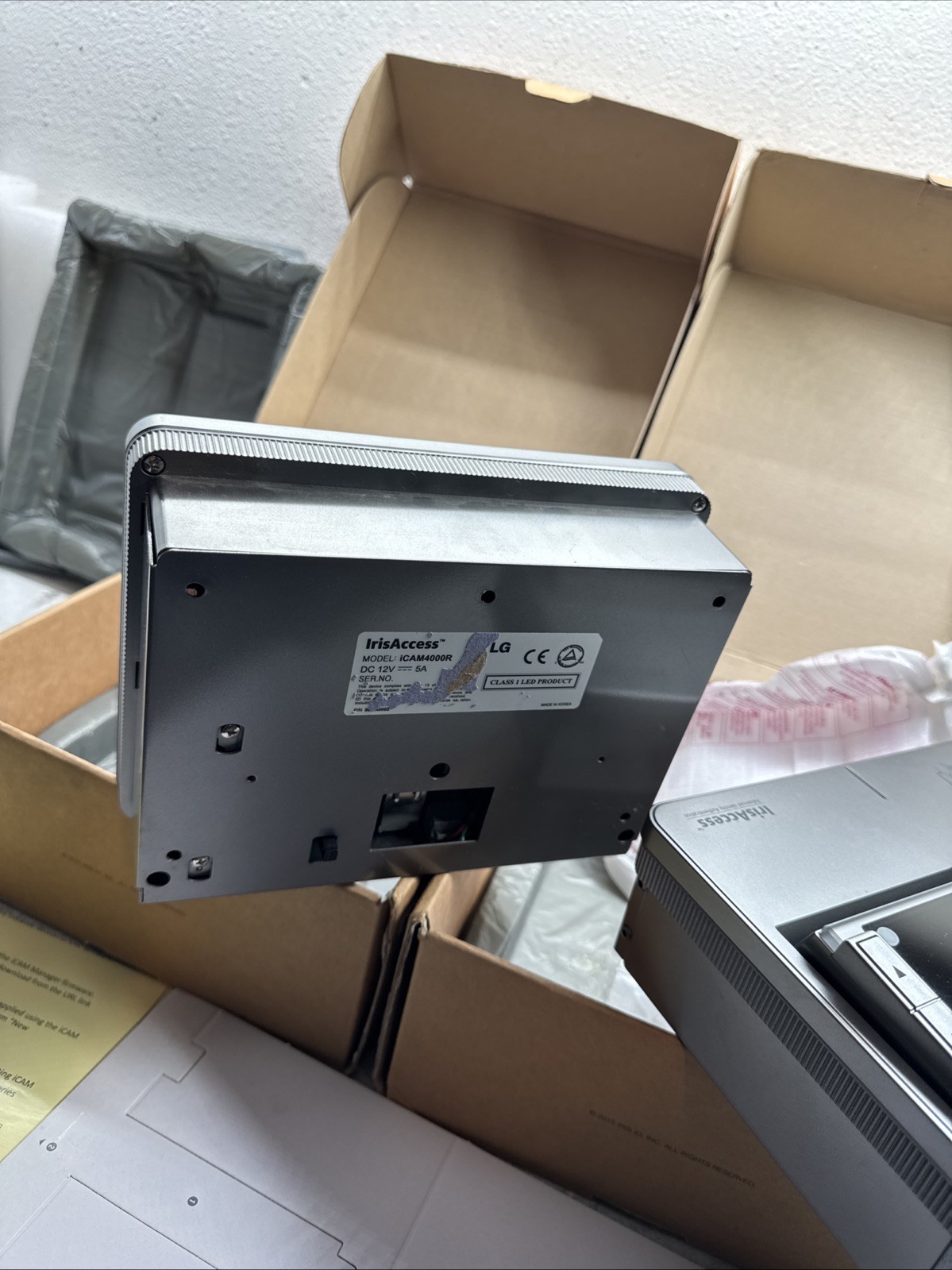 Lot Of 2 IRISACCESS iCAM4000R iCAM7 Multifactor Biometric Iris Reader “UNTESTED”