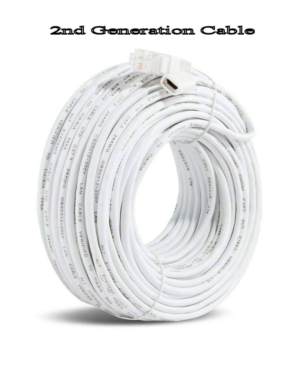 Zmodo Funlux 2nd Generation sPoE NVR MicroUSB Camera Cable W-USB015 50′ OEM