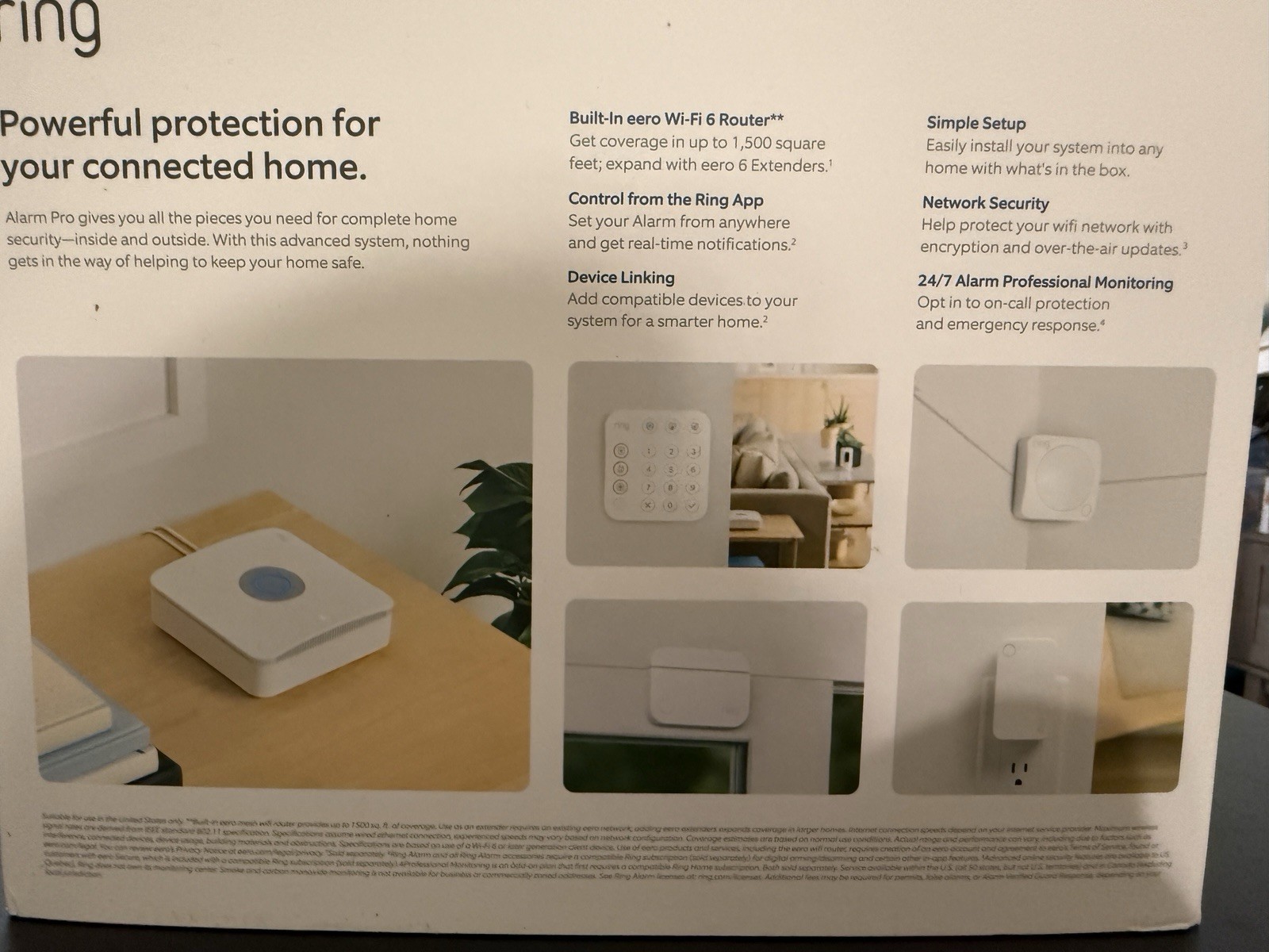Ring Alarm Pro Home Security Kit- 14 Pieces w/ built-in eero Wi-Fi 6 router