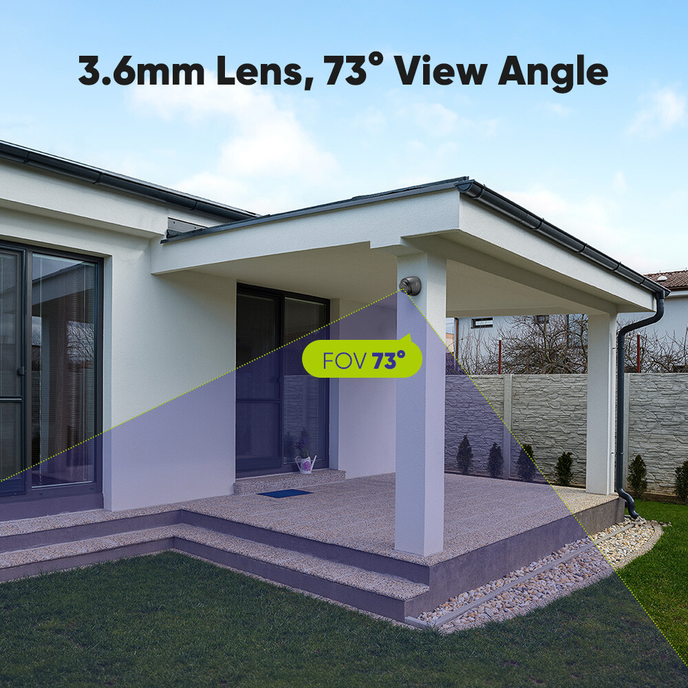 SANNCE 4pcs HD 1080P Outdoor Security Camera 2MP Video Dome CCTV IR Night Vision