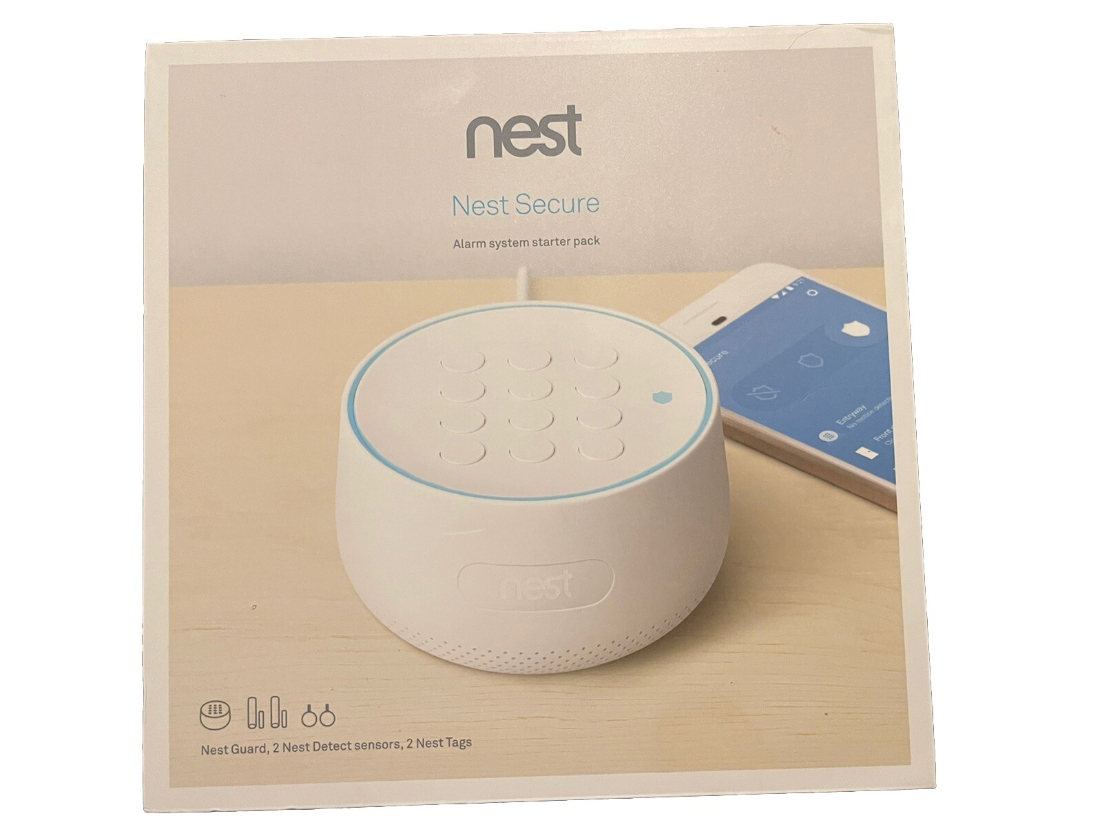 Google Nest Secure Alarm System H1500ES Starter Kit – White