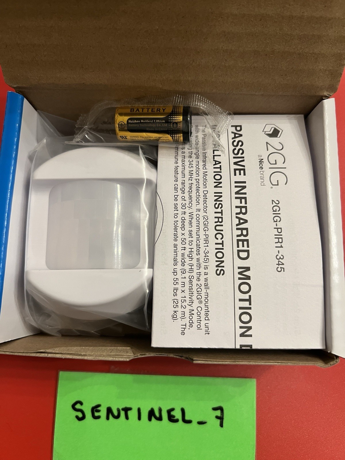 2GIG-PIR1-345 Wireless Passive Infrared Pet Immune Home Security Motion Detector