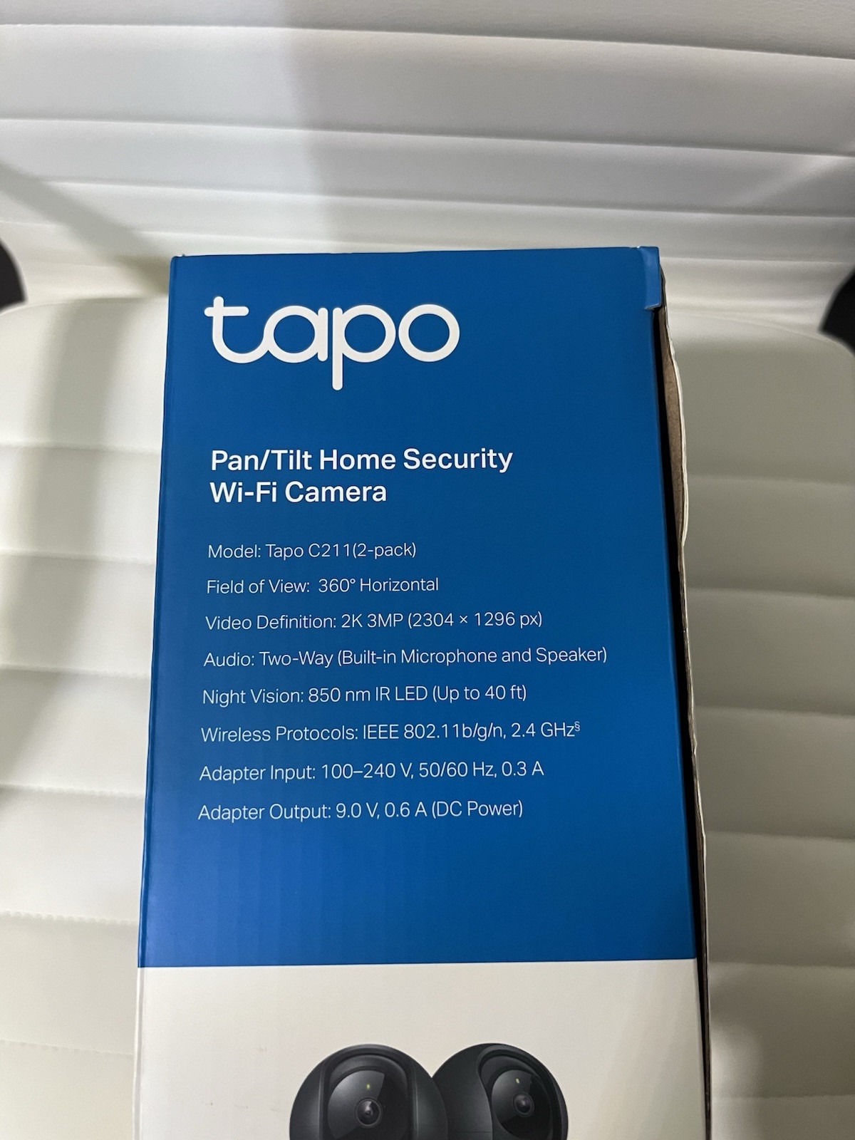 Tapo C211 Pan/Tilt Indoor Wi-Fi 2K Camera 2-Pack Motion Track Night Vision
