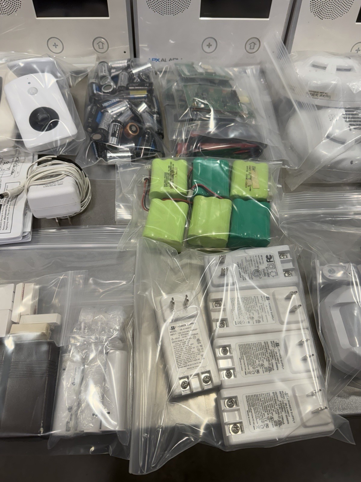 2GIG Alarm System Equipment Lot Panels Keypads Sensors Power Supplies SEE PHOTOS
