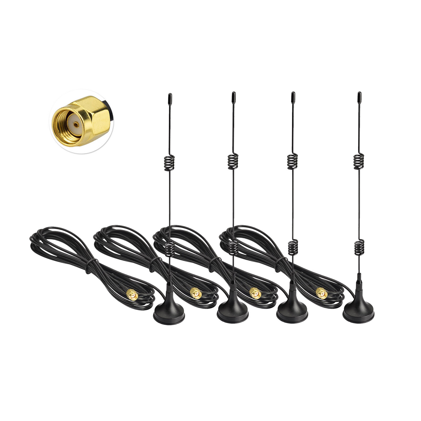 4pcs 3M/10ft Wifi Extension Antenna Stick Wire Code for Wireless Security Camera