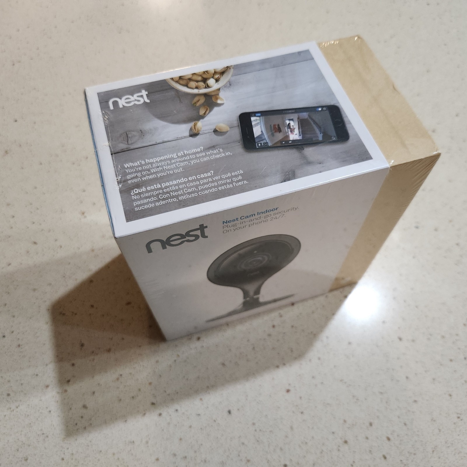 New Factory Sealed Google Nest Cam Indoor Black 1st Generation A0005-NC1102ES