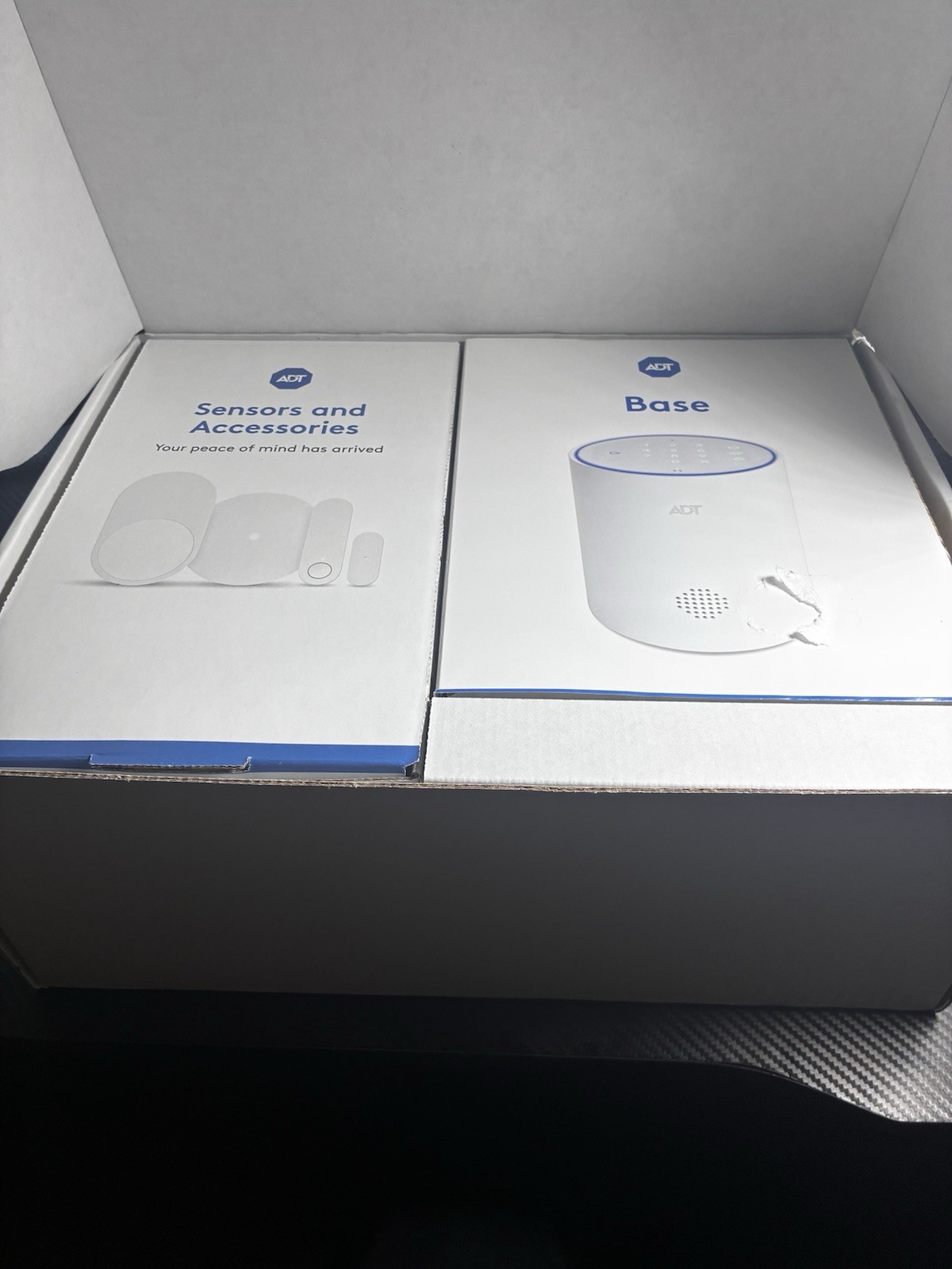 ADT Smart Home Security System 5-Piece Kit Base Station & Sensors (No Doorbell)