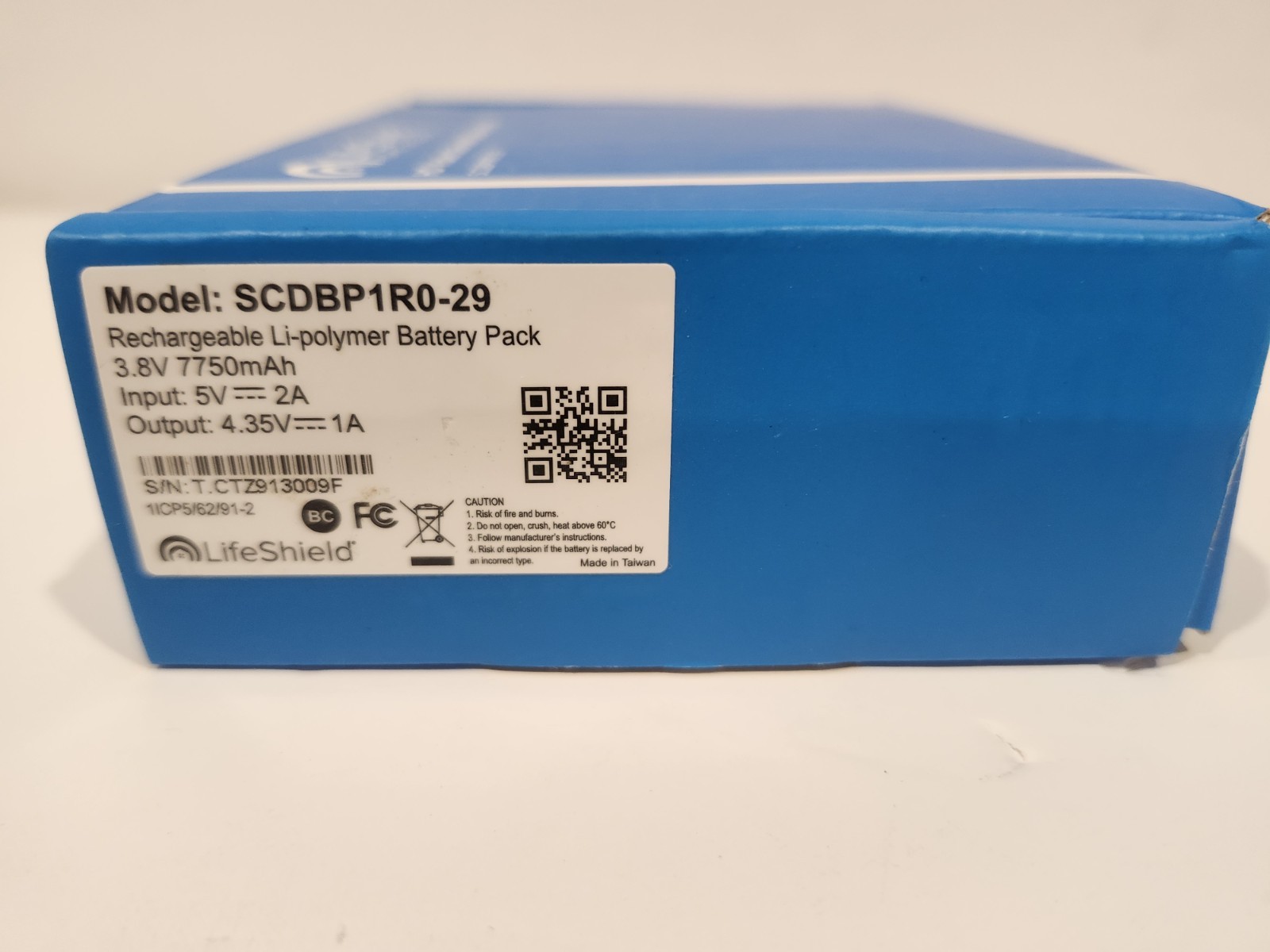 DIRECTV LifeSHIELD Home Security Doorbell Rechargable Battery Pack SCDBP1RO-29