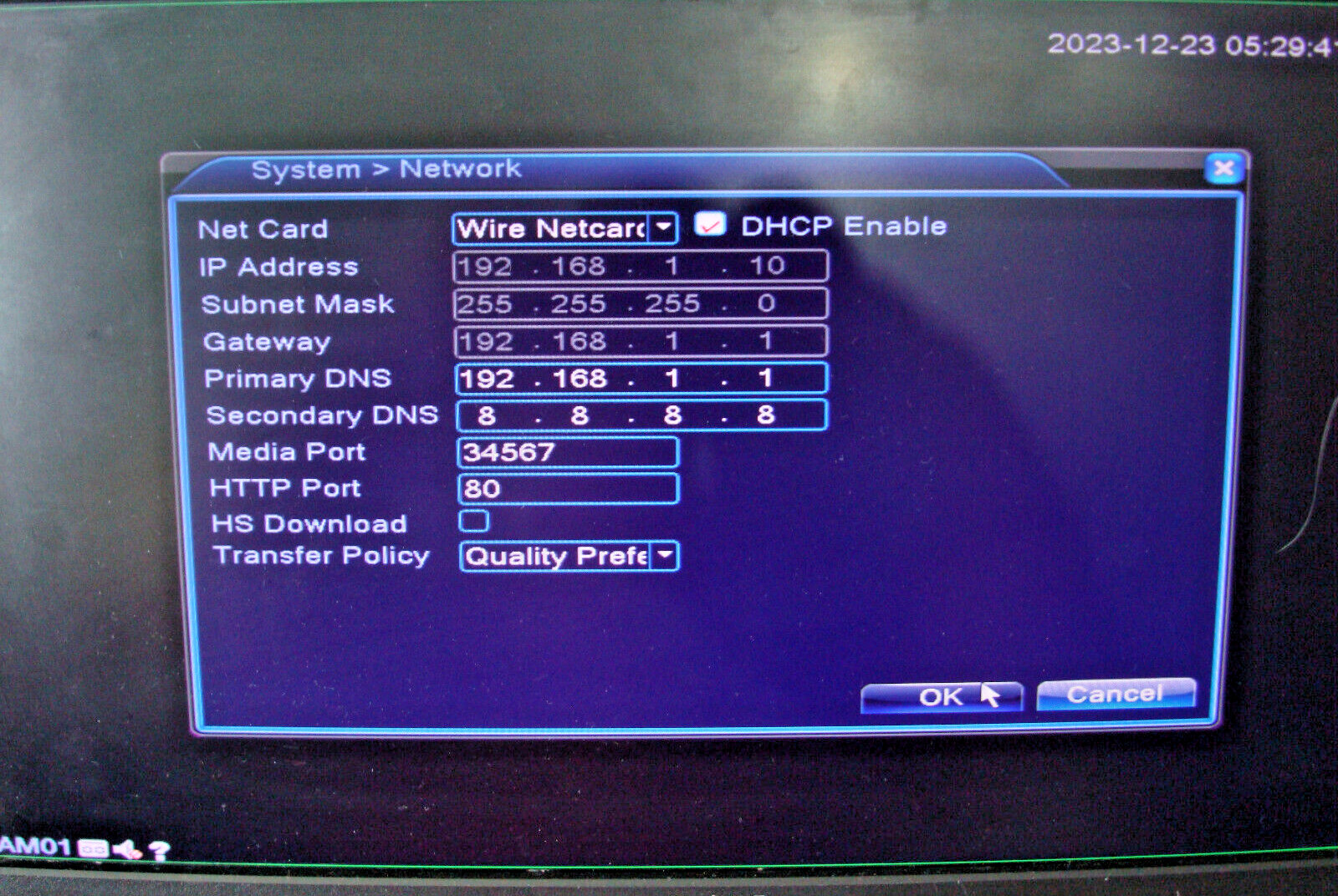 SANNCE DU-L81A1T 8 Ch DVR w/ 1 TB Formatted Hard Drive with Accessories