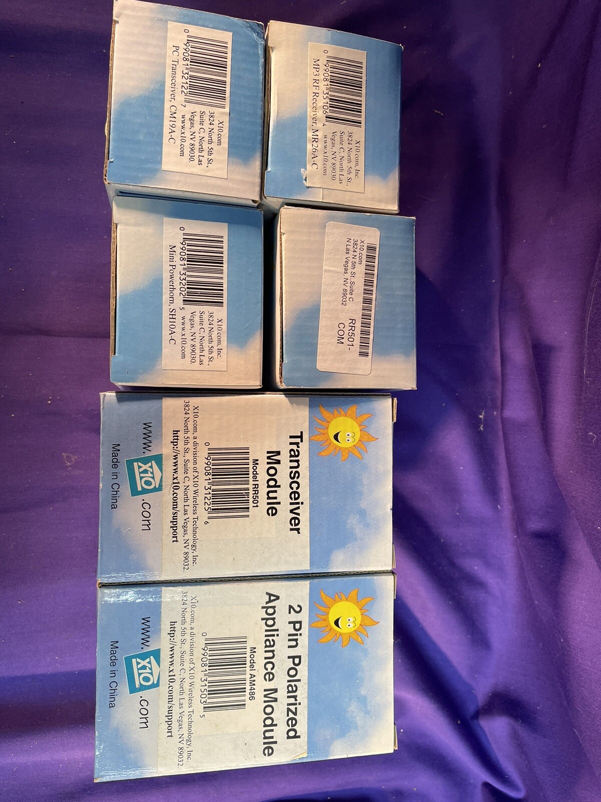 X10 Powerhouse Security Lot of 8 NIB transceiver appliance socket RF PC etc