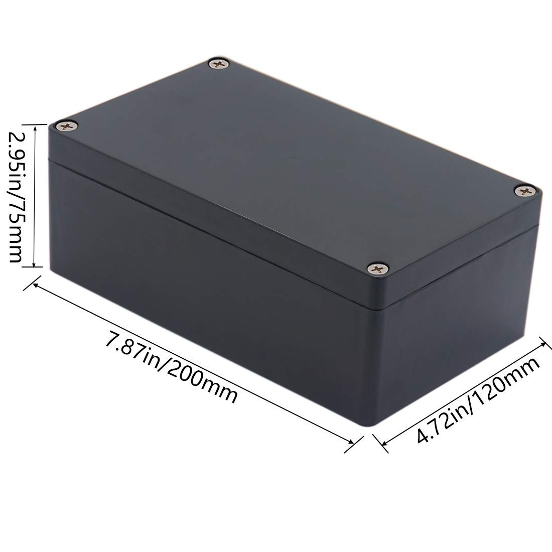 Project Box ABS Plastic Black Electrical 7.87″x4.72″x2.95″,