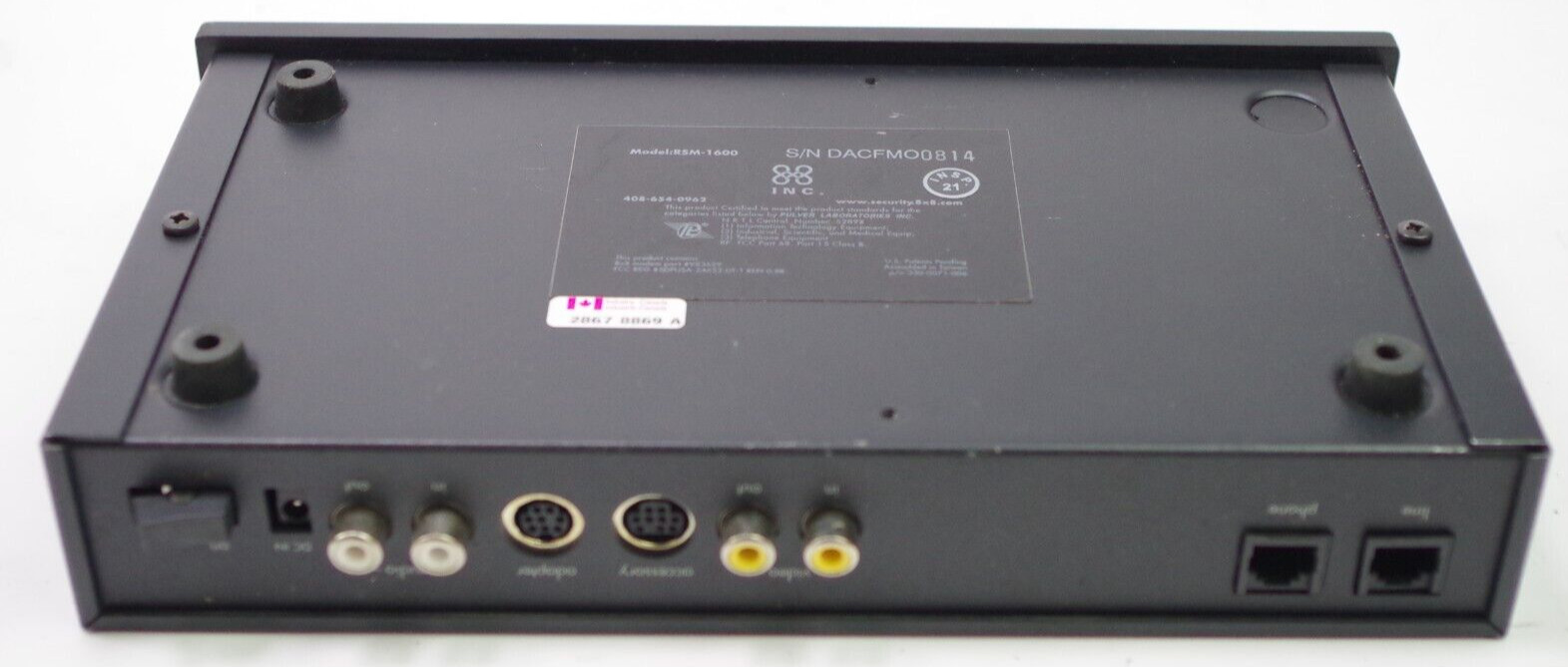 Caliber Kalatel Remote Surveillance Module RSM-1600 CCTV Television Untested