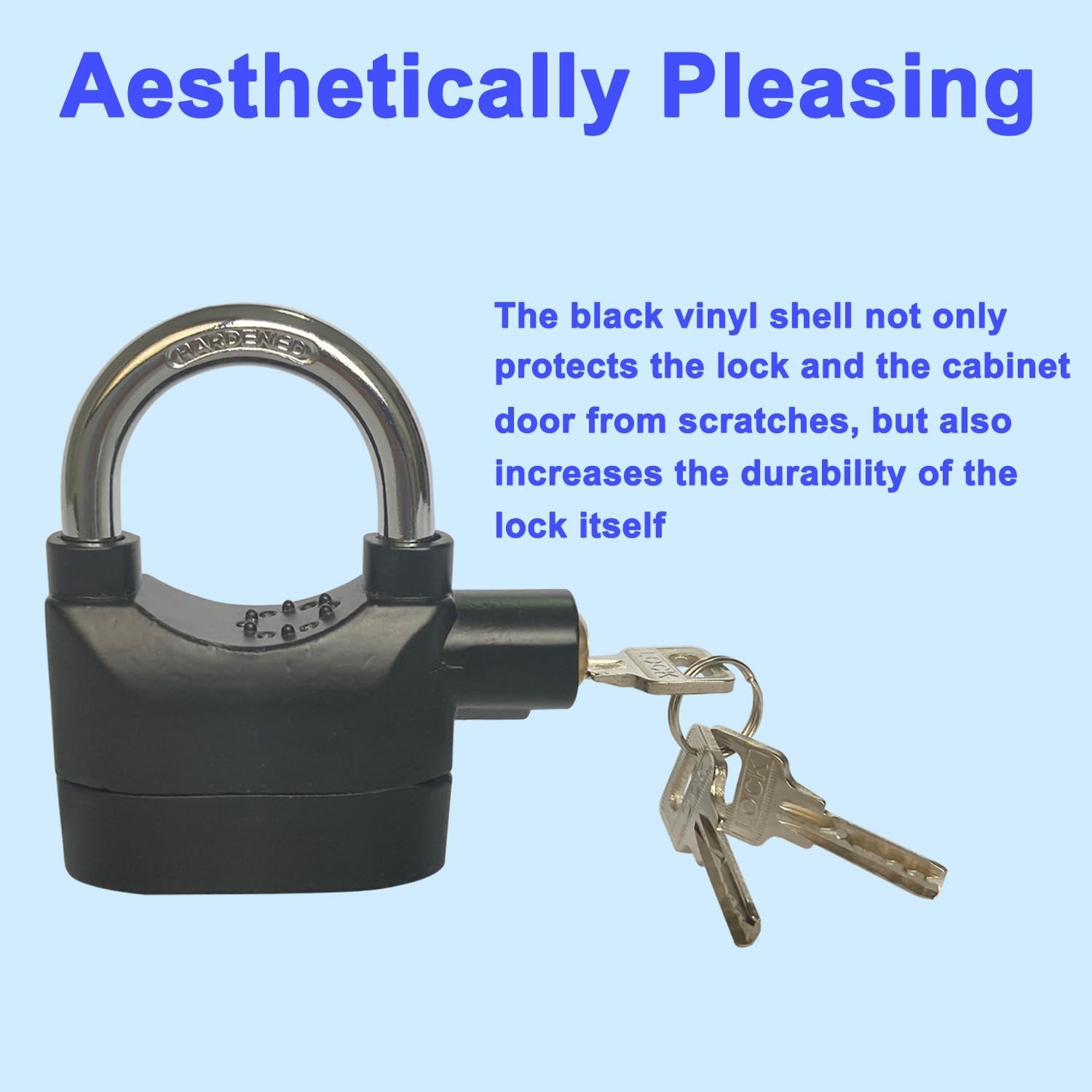 Universal Security Alarm Lock System – 110dB Anti-Theft Padlock for Doors & Bike