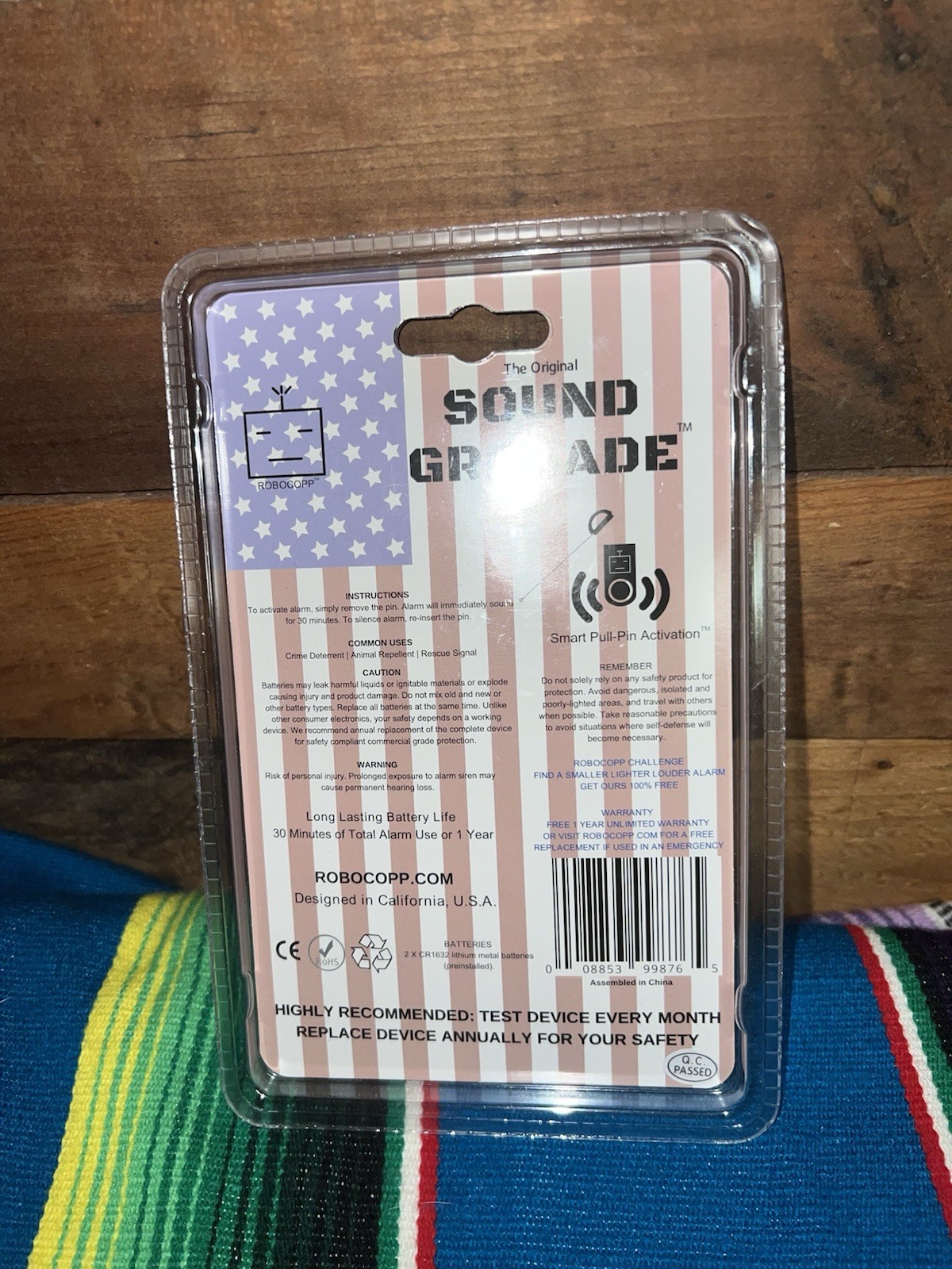 Robocopp Original Sound Grenade 120 Decibel Portable Alarm