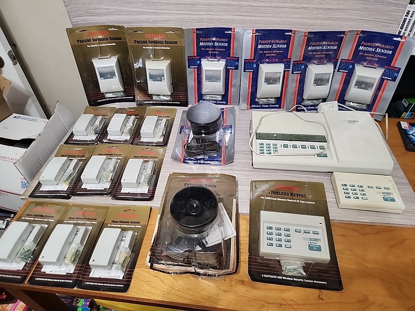 SSD Security By Linear Residential Security System Lot Reciever, Sensors, Siren