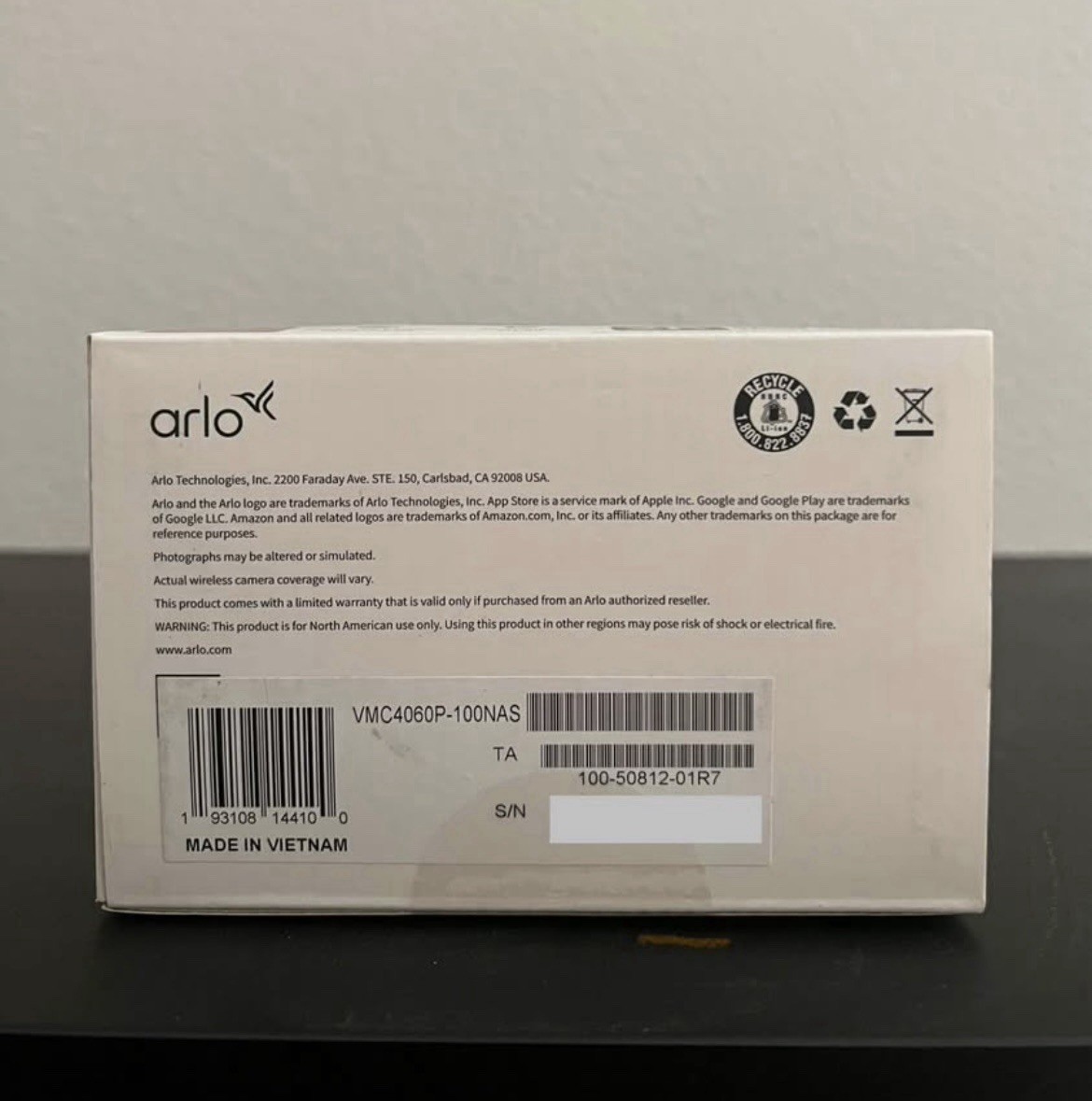 Arlo Pro 5S 2K Indoor/Outdoor Wire Free Spotlight Security Camera – White…