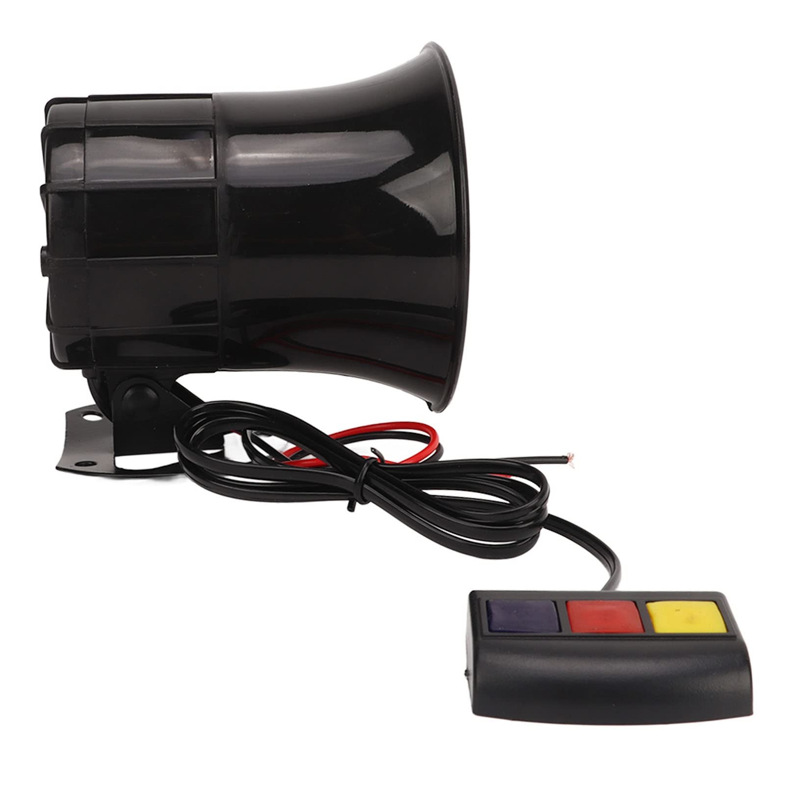12V 30W 3-Tone Siren, 120dB Loud Sound Horn with Duck, Patrol & Ambulance Sou…