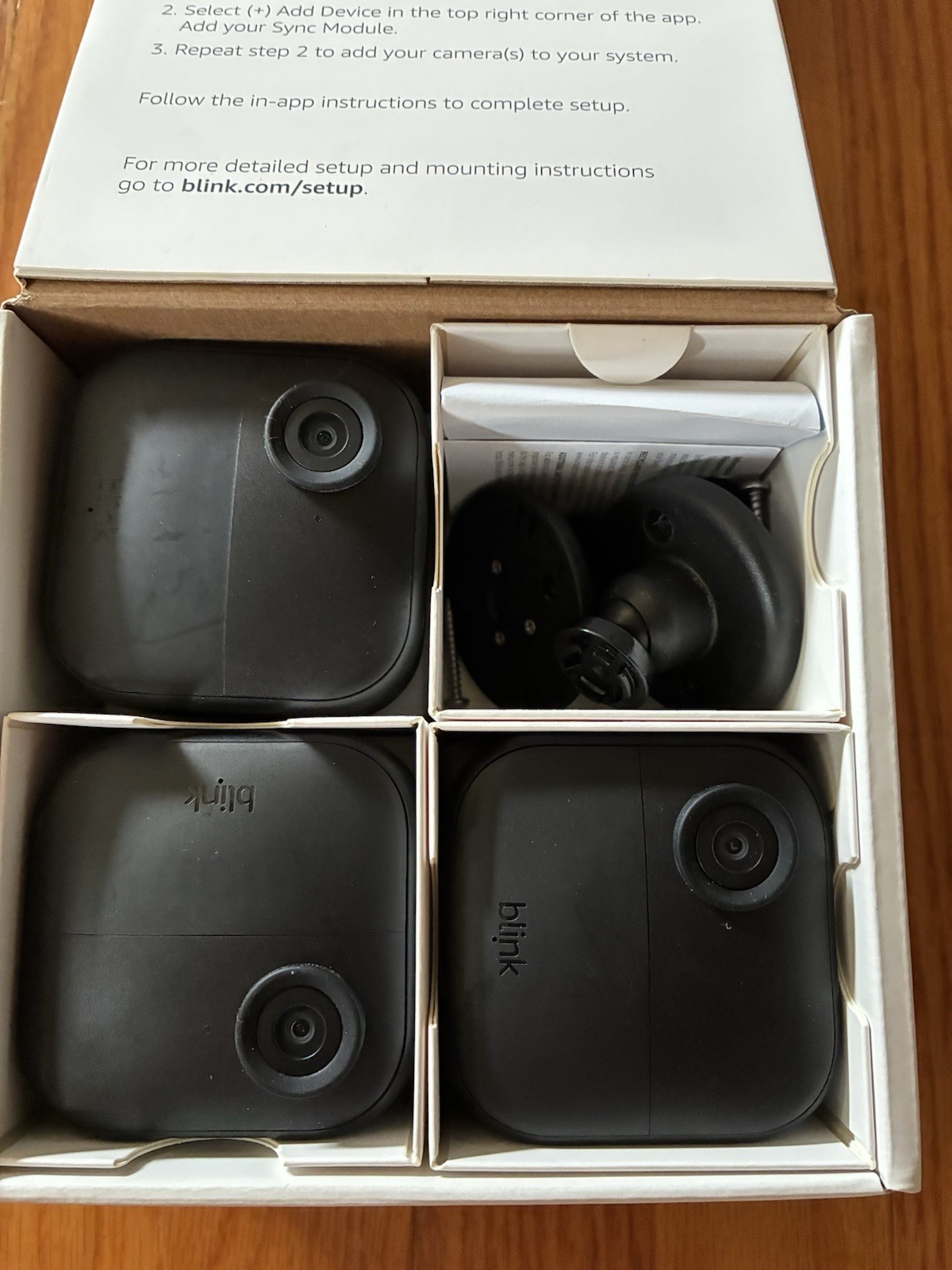 Blink Outdoor 4 Battery Wireless Wi‑Fi 3-Cam System Alexa 1080p 2-Way Audio