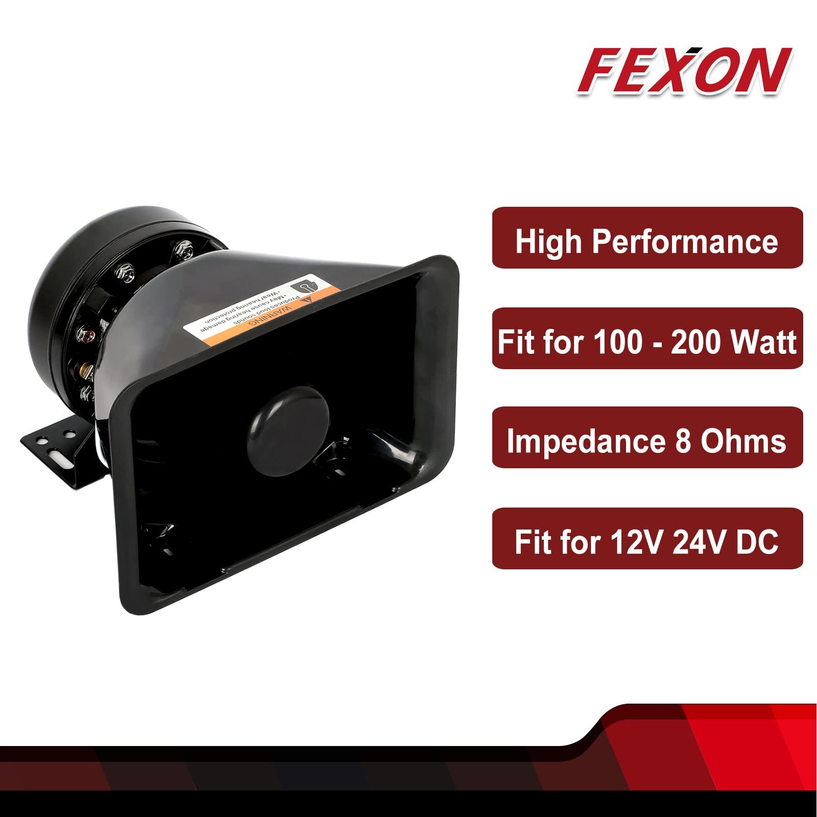 High Performance Siren Speaker Compatible with Any 100-200 Watt Siren 100W 200W