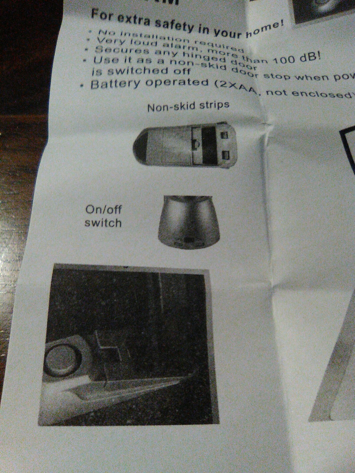 Door stopper alarm