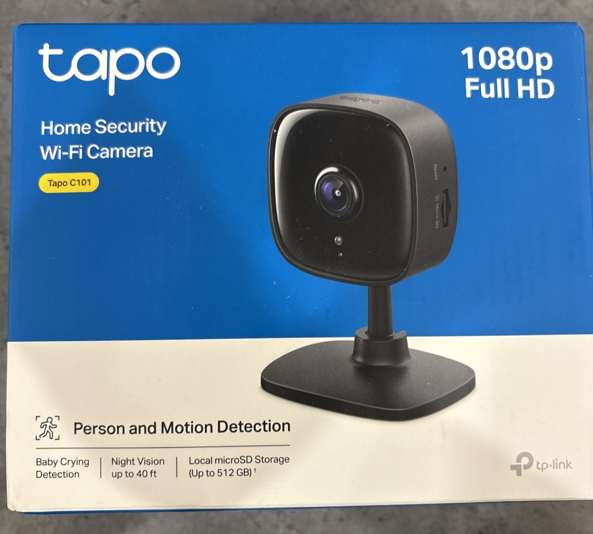 Tapo C101 1080P Indoor Wired Security Camera Baby Pet Monitor 2-Way Audio Night